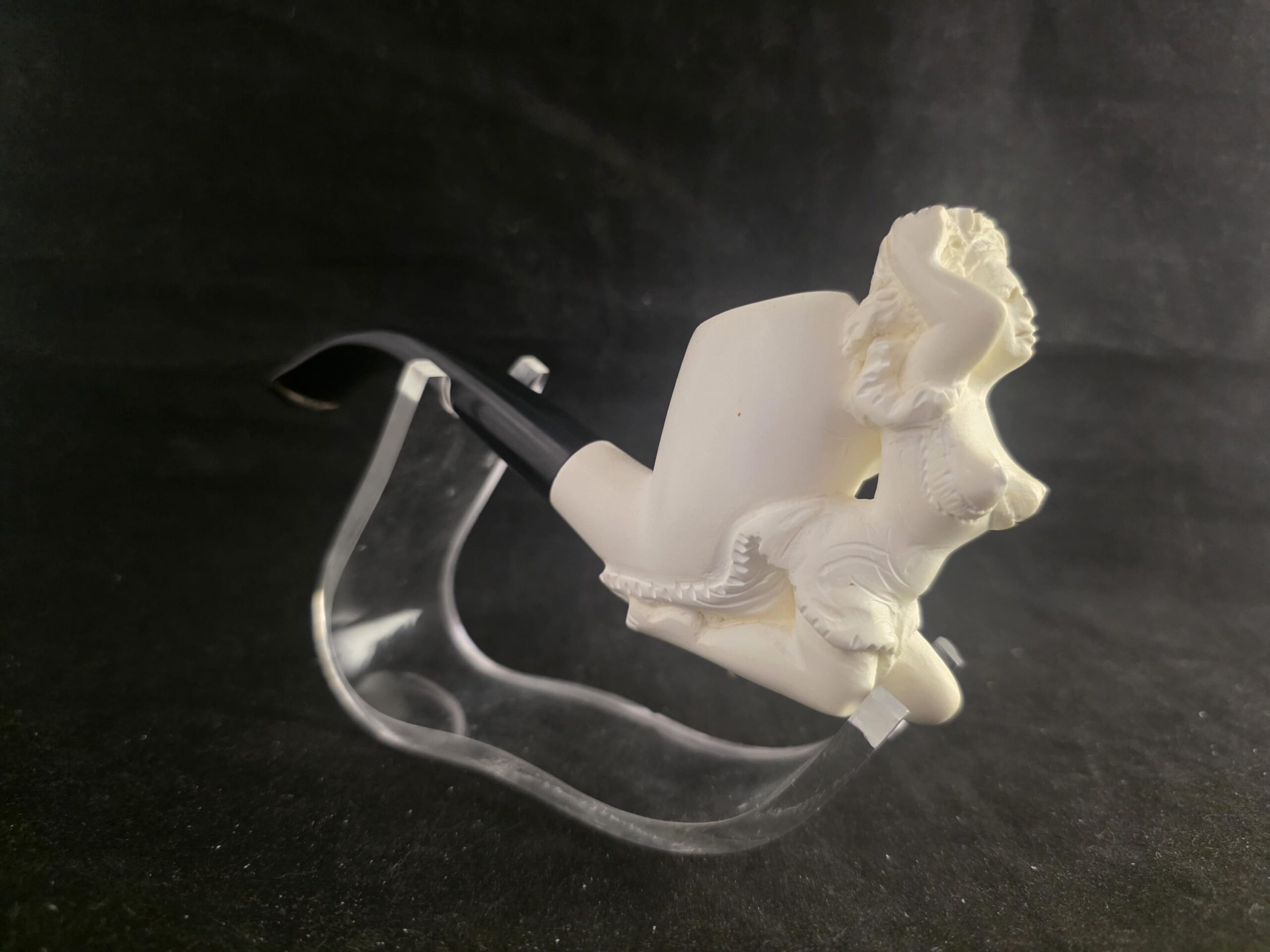 Pretty Lady Meerschaum Pipe with Acrylic Stem