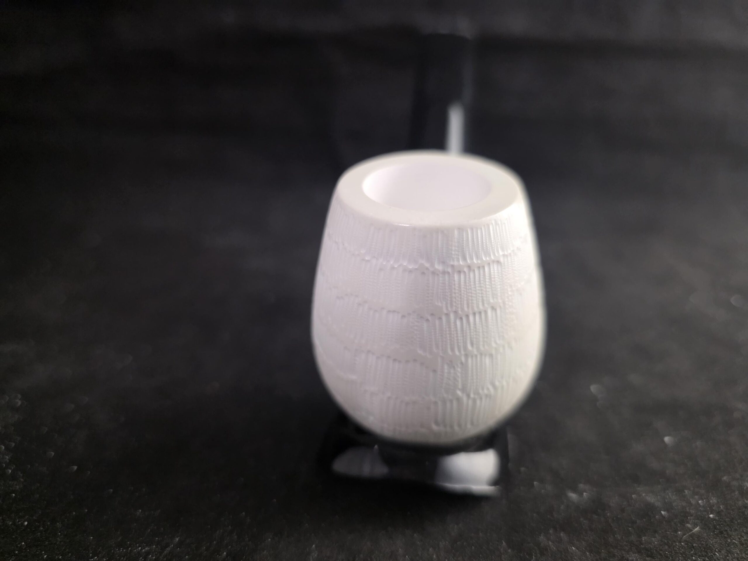 Classic Rustic Style meerschaum Pipe with Acrylic Stem - Image 2