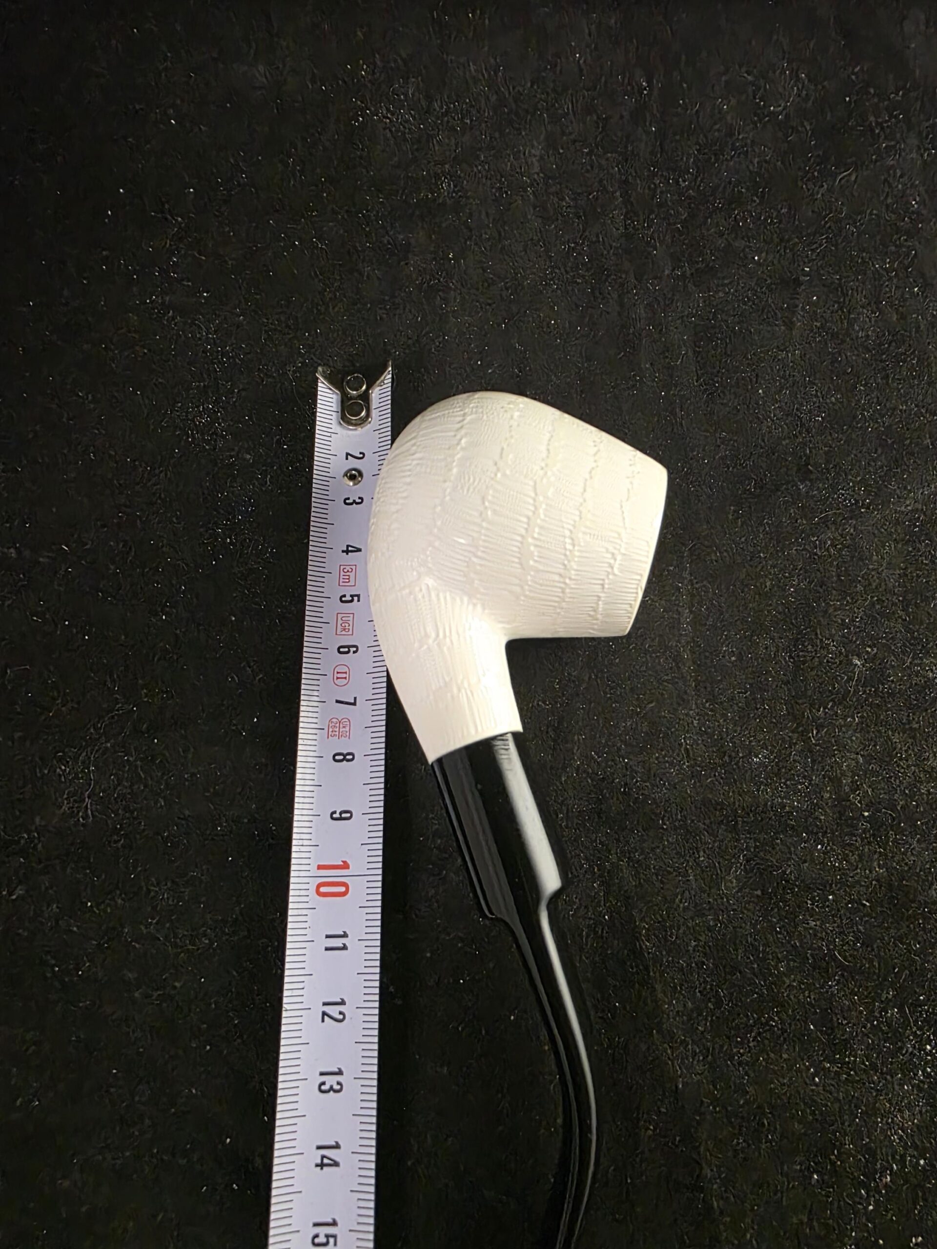 Classic Rustic Style meerschaum Pipe with Acrylic Stem - Image 9
