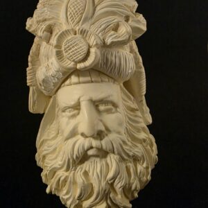 Magnificent Suleiman Extra Large Block Meerschaum Pipe – Museum-Quality Hand Carving
