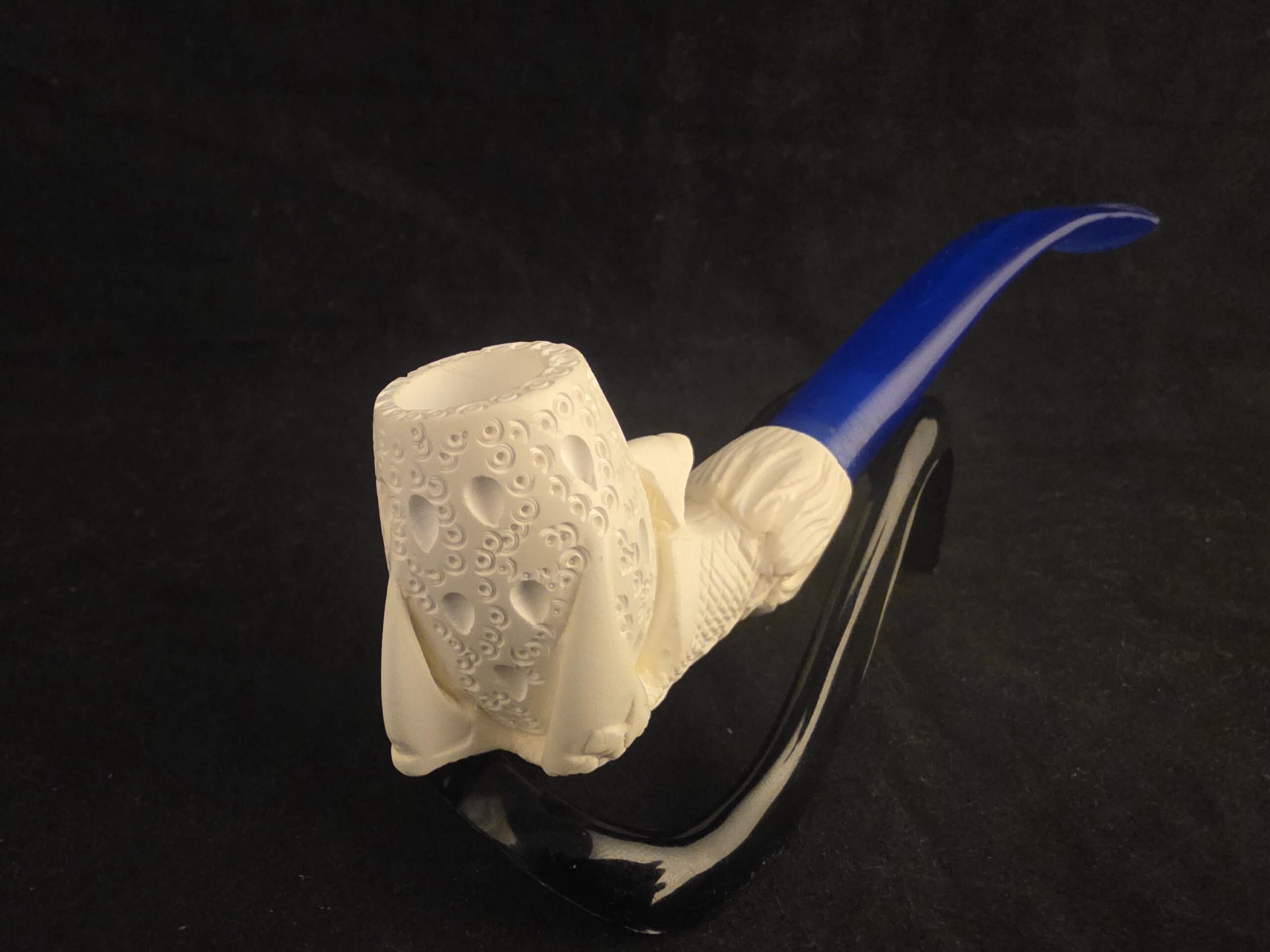 Smooth Eagle Claw Meerschaum Pipe with Acrylic Stem, Budget Friendly Pİpe - Image 6