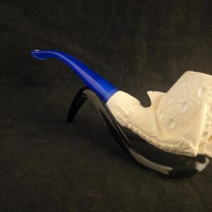 Smooth Eagle Claw Meerschaum Pipe with Acrylic Stem, Budget Friendly Pİpe