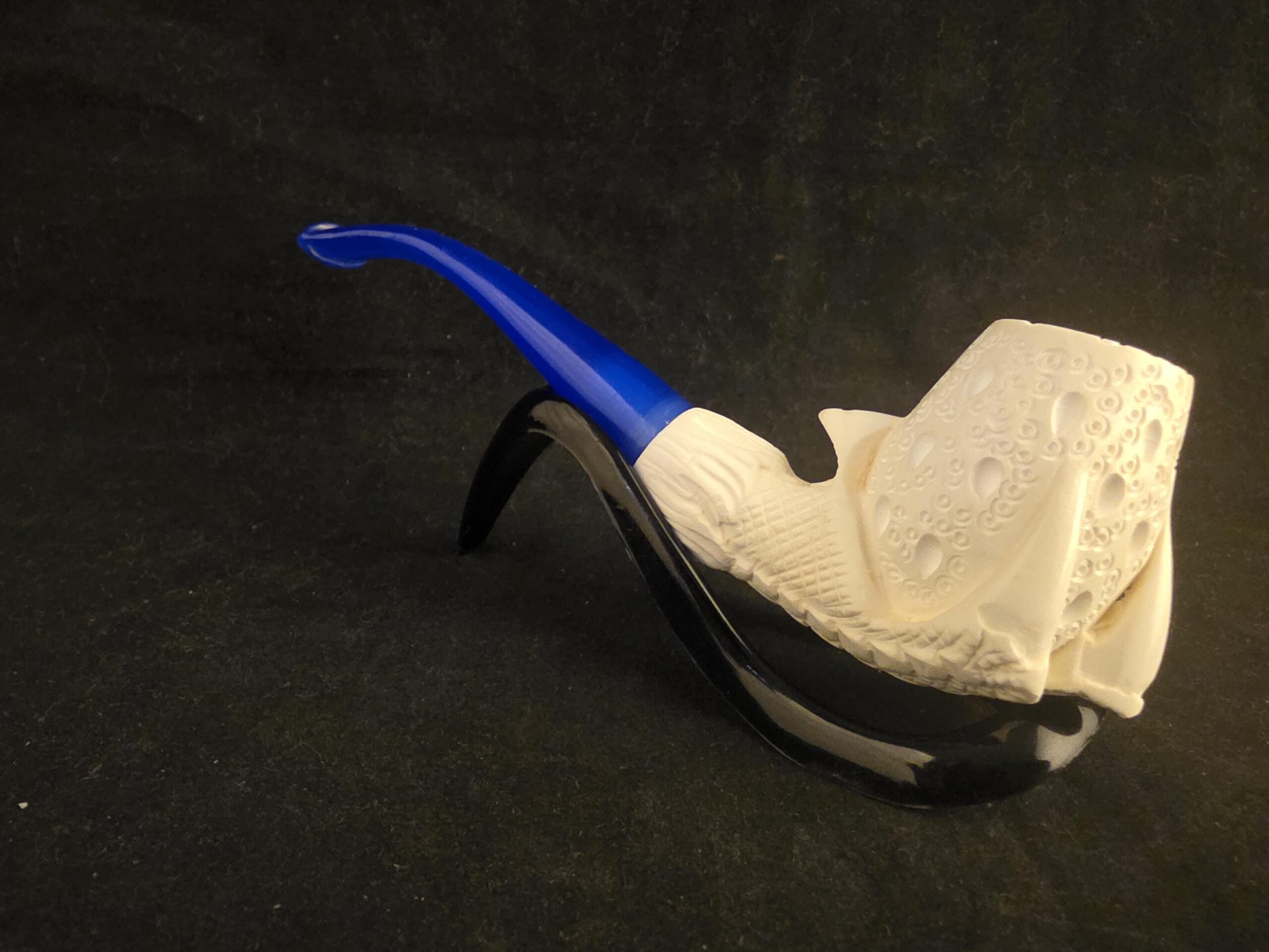 Smooth Eagle Claw Meerschaum Pipe with Acrylic Stem, Budget Friendly Pİpe