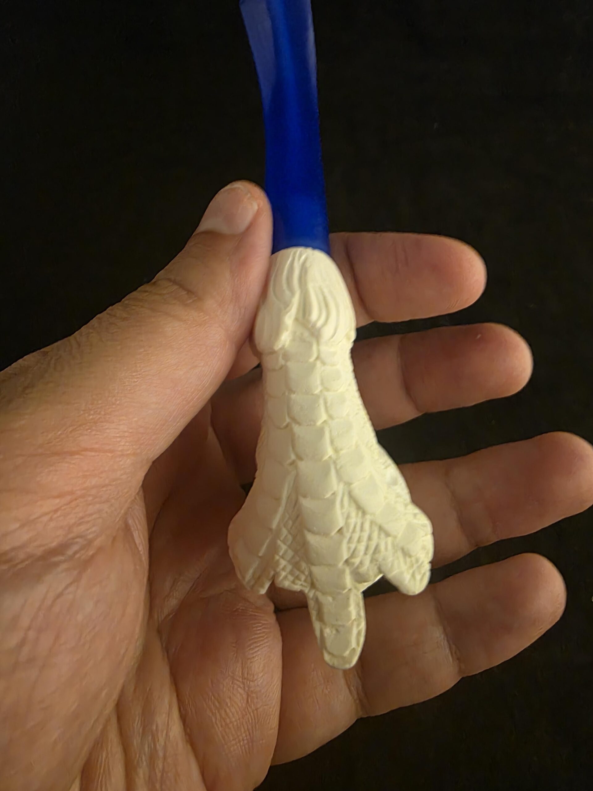 Smooth Eagle Claw Meerschaum Pipe with Acrylic Stem, Budget Friendly Pİpe - Image 8