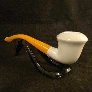 Budget Friendly  Smooth Calabash meerschaum Pipe with Acrylic Stem