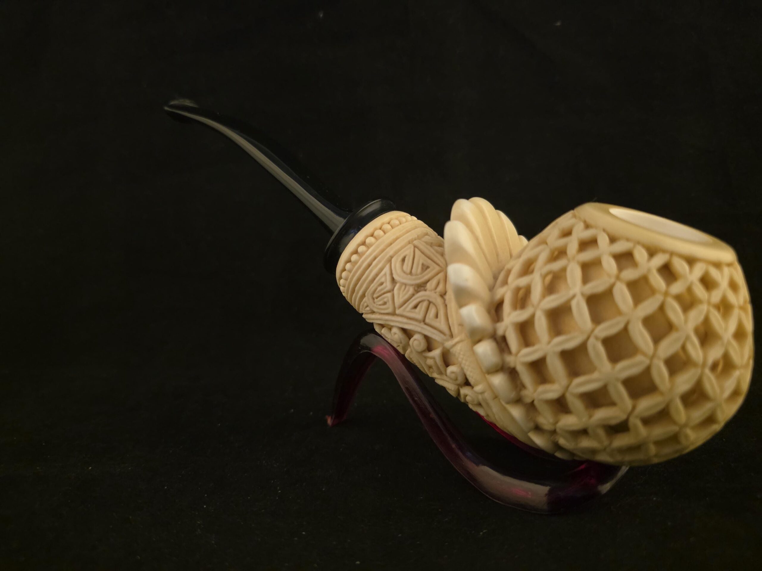 Museum Quality Micro Relief Block Meerschaum Pipe - Image 5