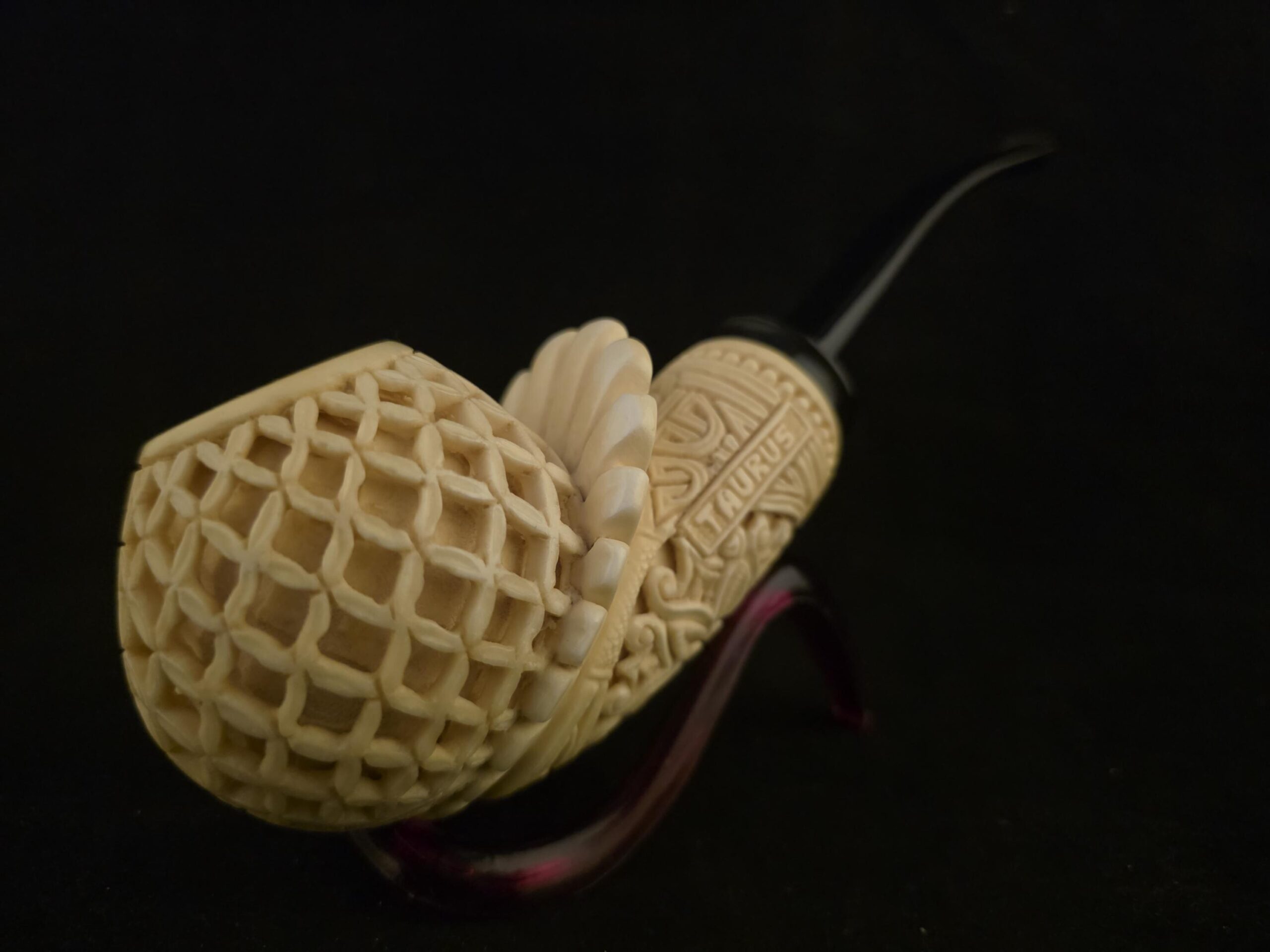 Museum Quality Micro Relief Block Meerschaum Pipe - Image 8