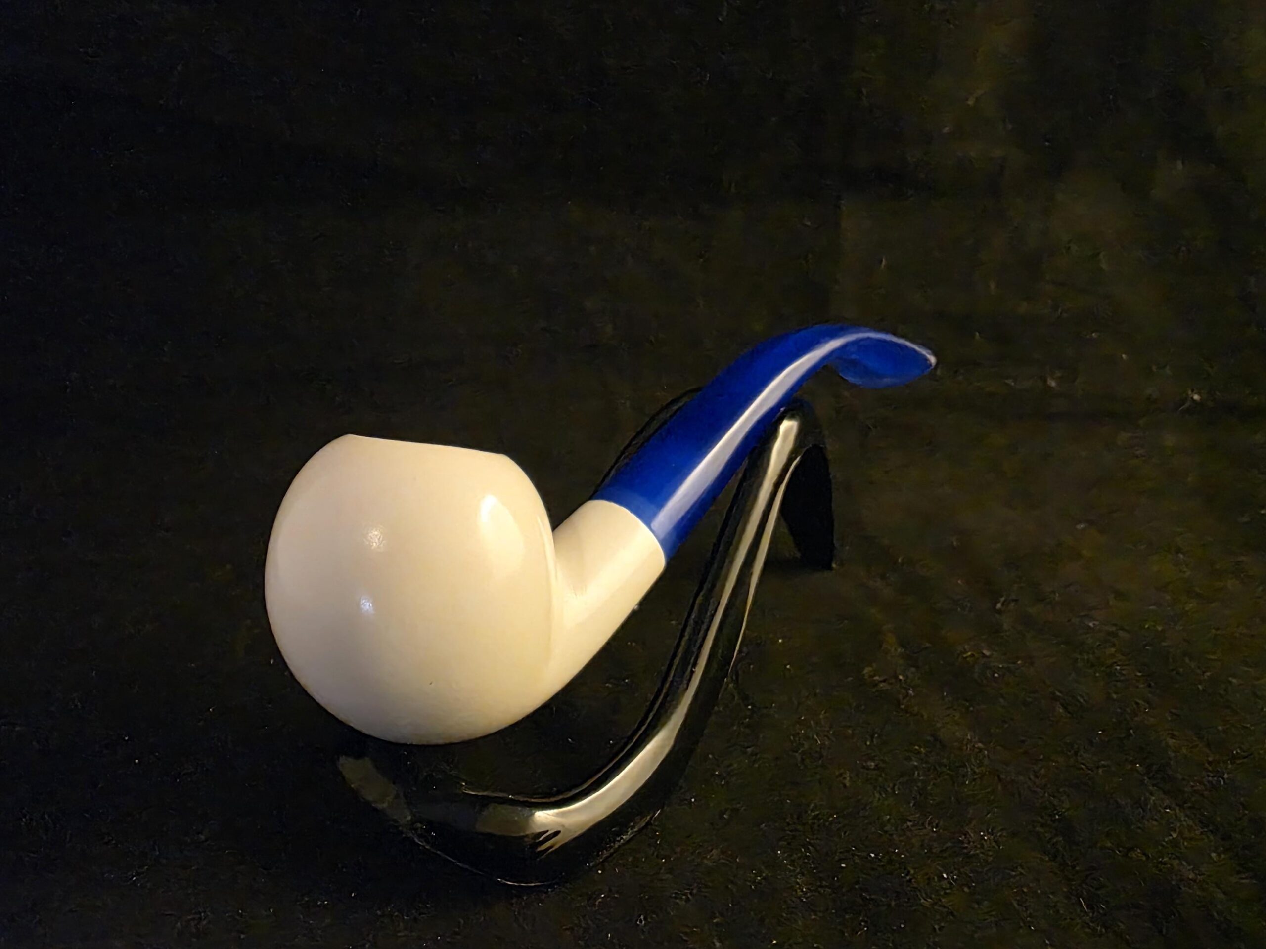 Budget-Friendly SmoothApple Meerschaum Pipe with Acrylic Stem
