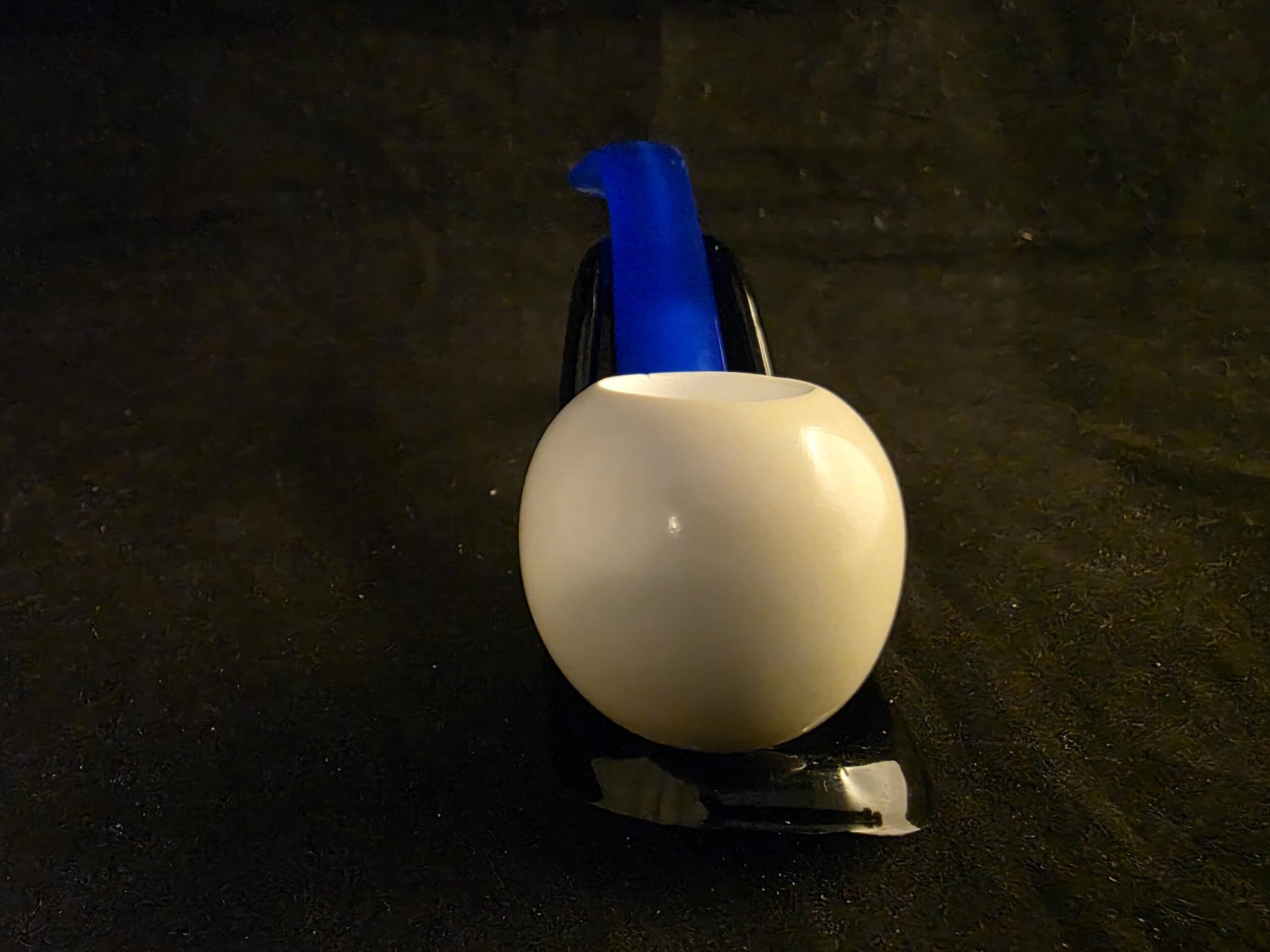 Budget-Friendly SmoothApple Meerschaum Pipe with Acrylic Stem - Image 3