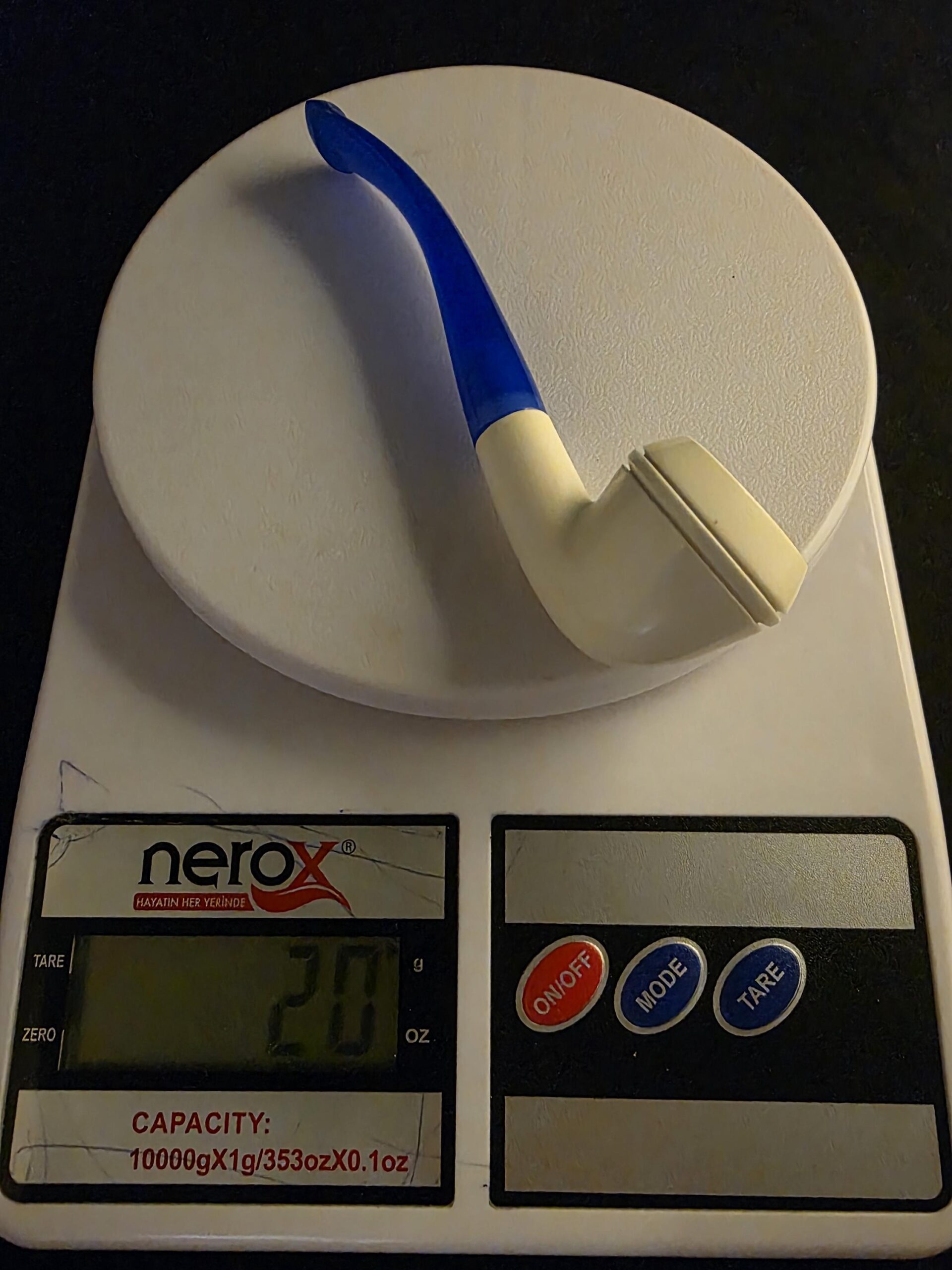 Budget-Friendly Smooth English Bulldog Meerschaum Pipe with Acrylic Stem - Image 10