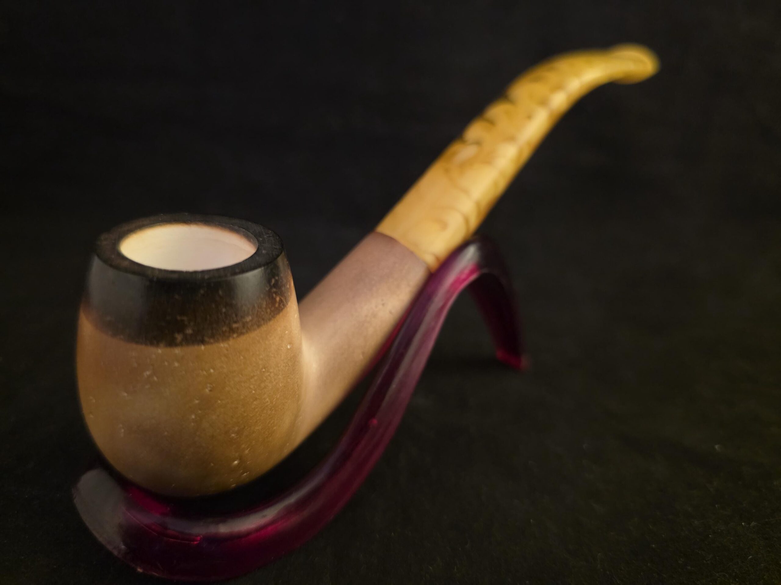 Lee Van Cleef Inspired Block Meerschaum Pipe – Hand-Carved Western Style - Image 2