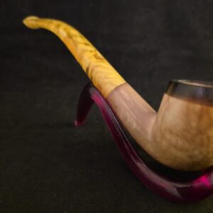 Lee Van Cleef Inspired Block Meerschaum Pipe – Hand-Carved Western Style