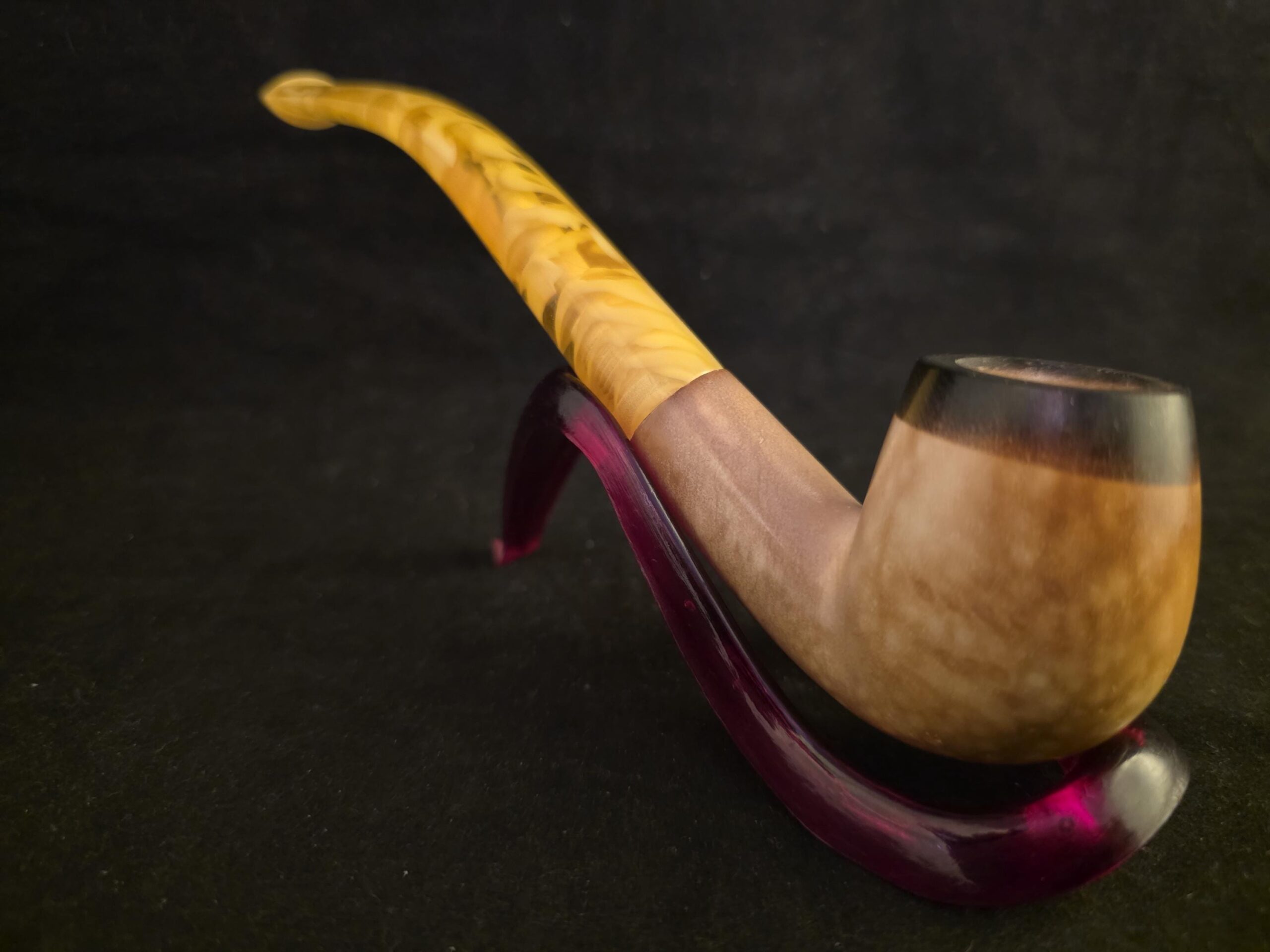 Lee Van Cleef Inspired Block Meerschaum Pipe – Hand-Carved Western Style