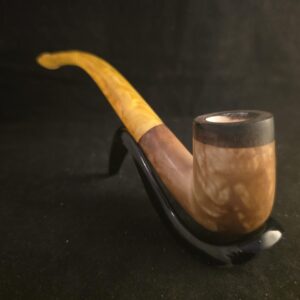 Hand-Carved Lee Van Cleef Meerschaum Pipe – Raindrop Carving – Block Meerschaum