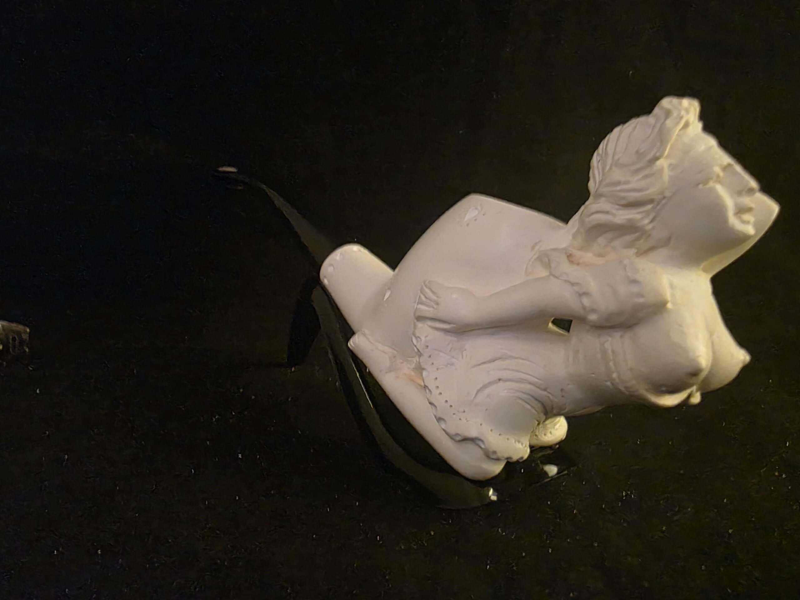 Pretty Lady Meerschaum Pipe with acrylic stem - Image 7
