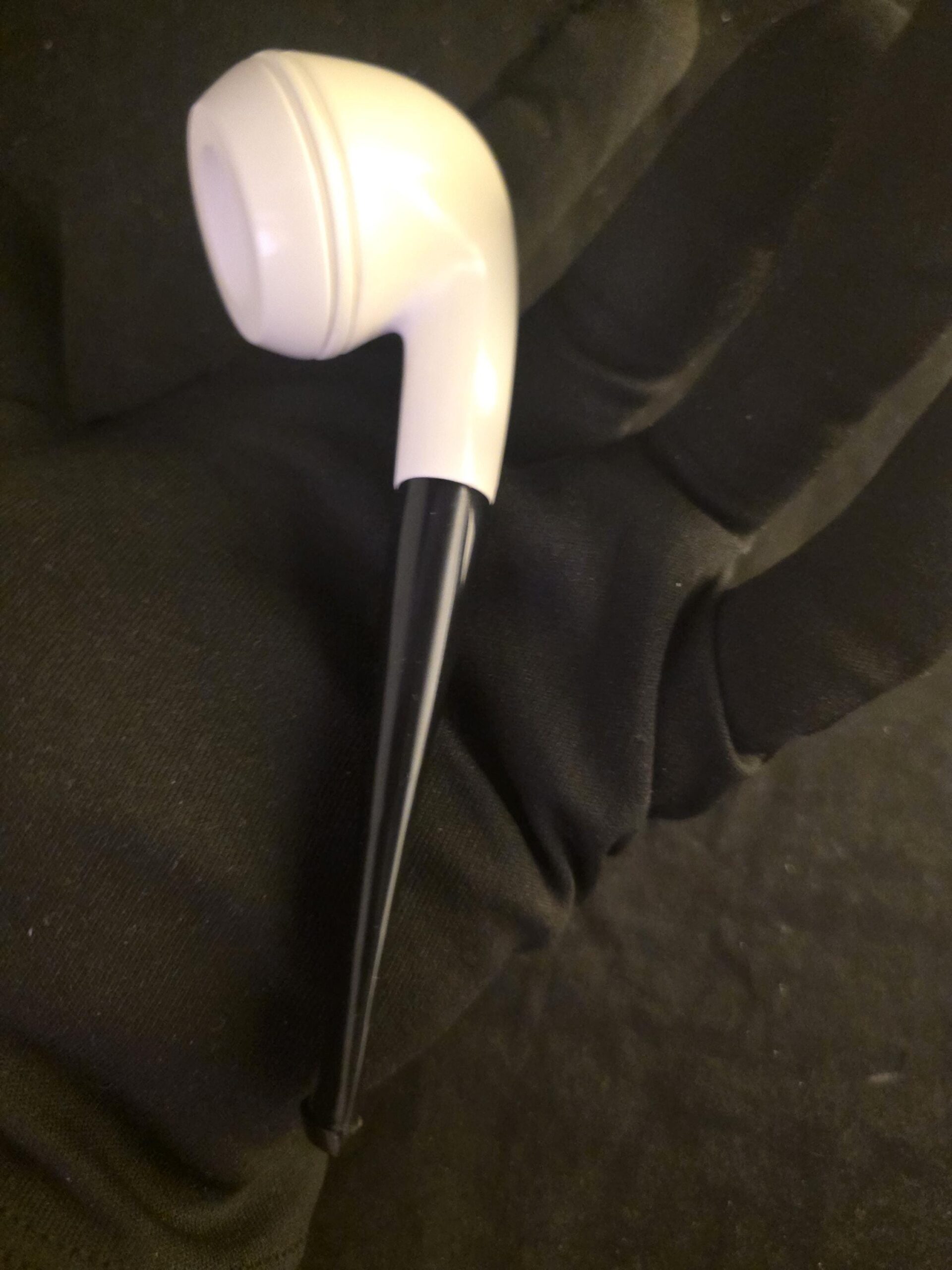 Classic Smooth English Bulldog Block Meerschaum Pipe with Black Acrylic Stem - Image 7