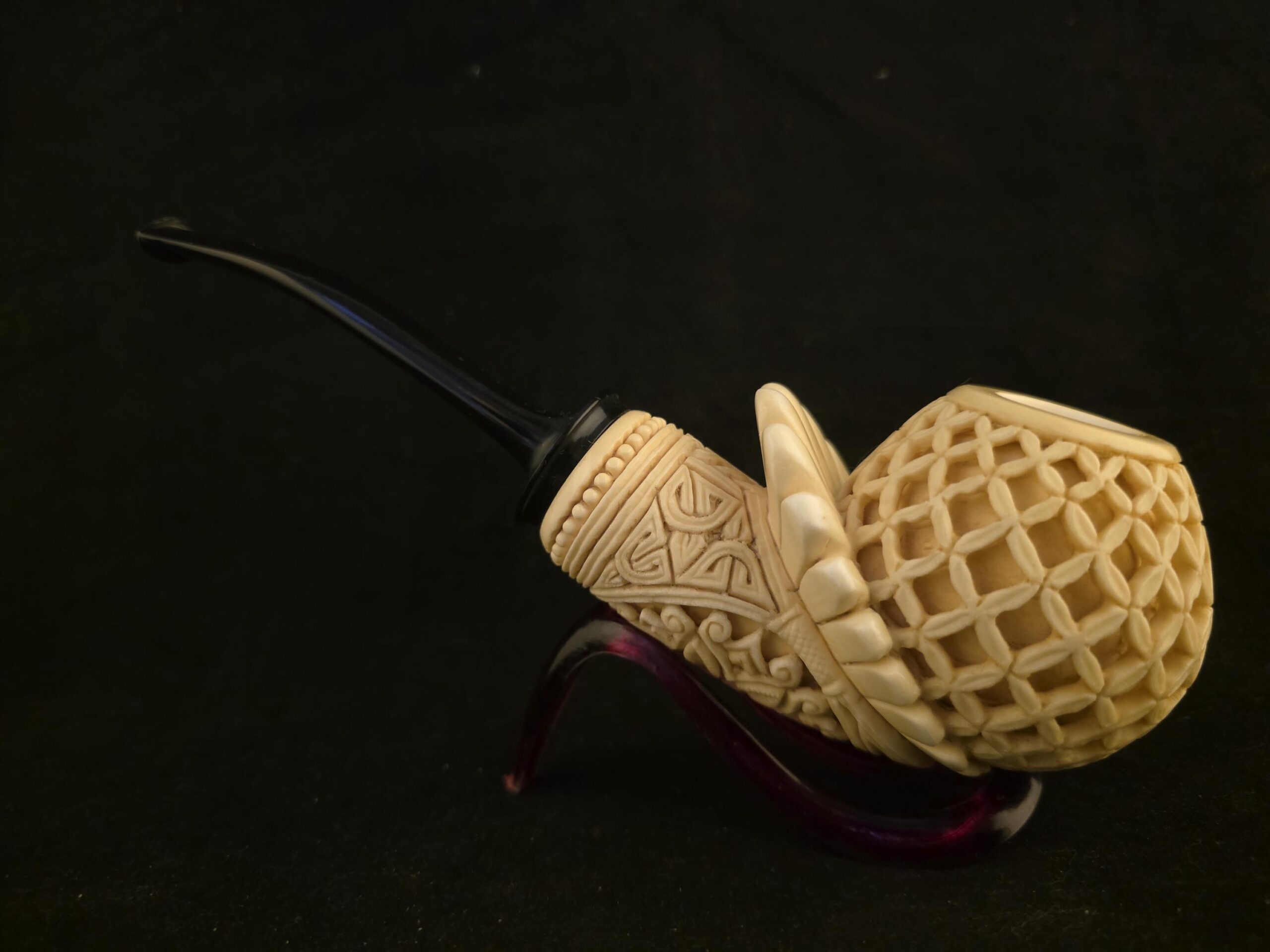 Museum Quality Micro Relief Block Meerschaum Pipe - Image 6