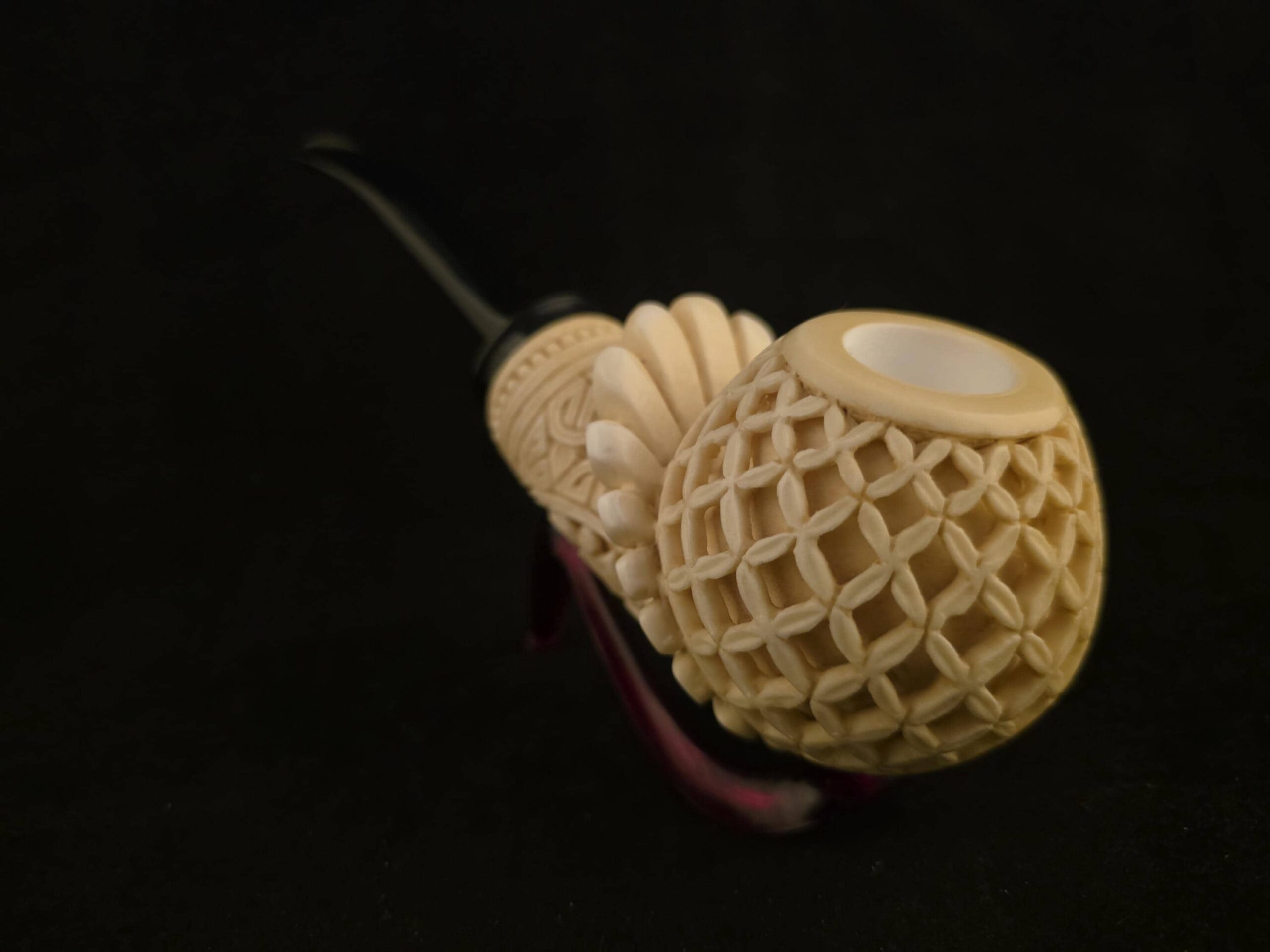 Museum Quality Micro Relief Block Meerschaum Pipe - Image 7