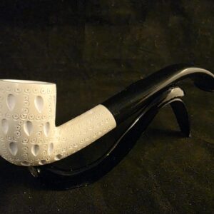 Budget-Friendly SmoothClassic depicted Meerschaum Pipe with Acrylic Stem