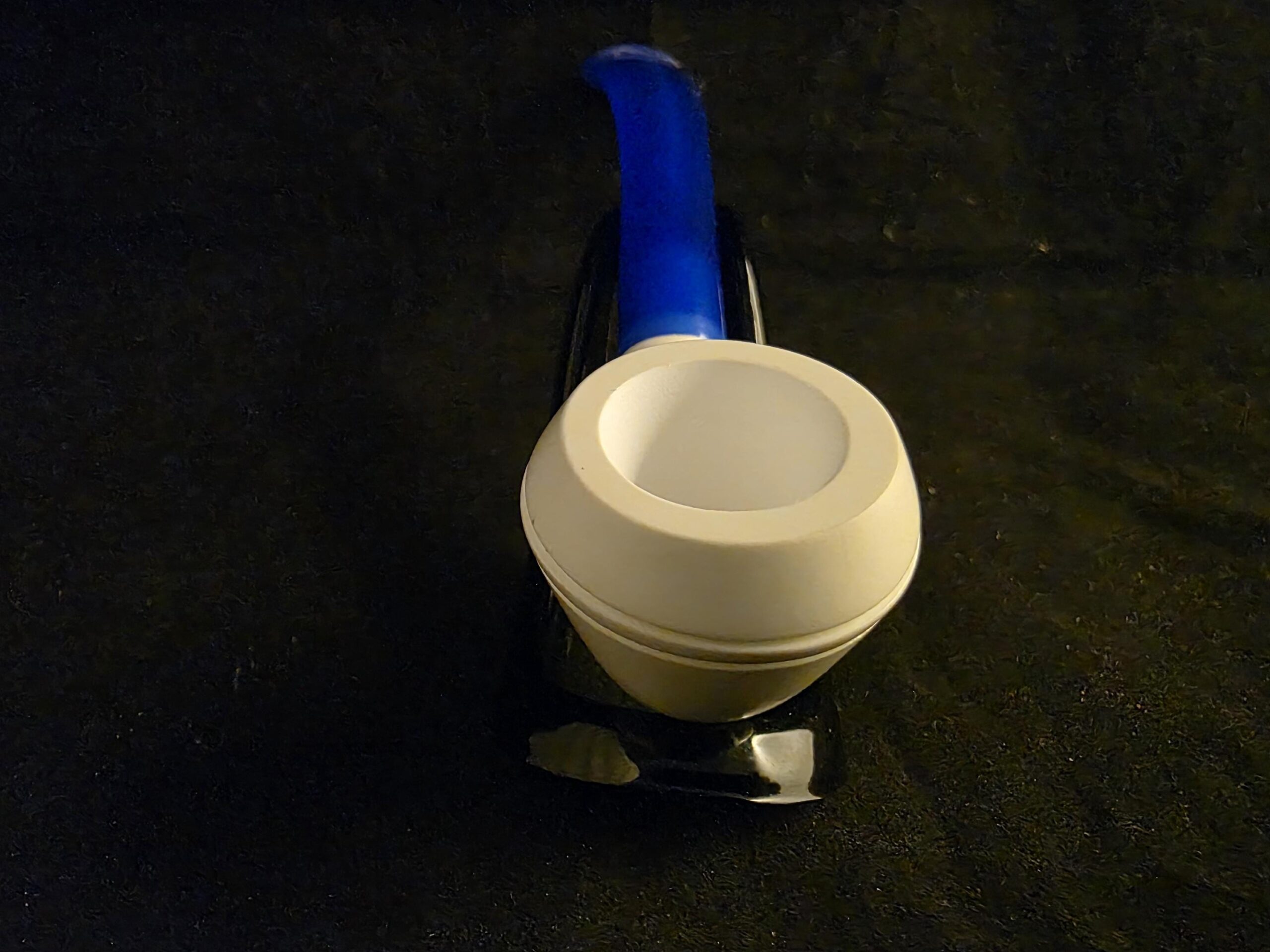 Budget-Friendly Smooth English Bulldog Meerschaum Pipe with Acrylic Stem - Image 7