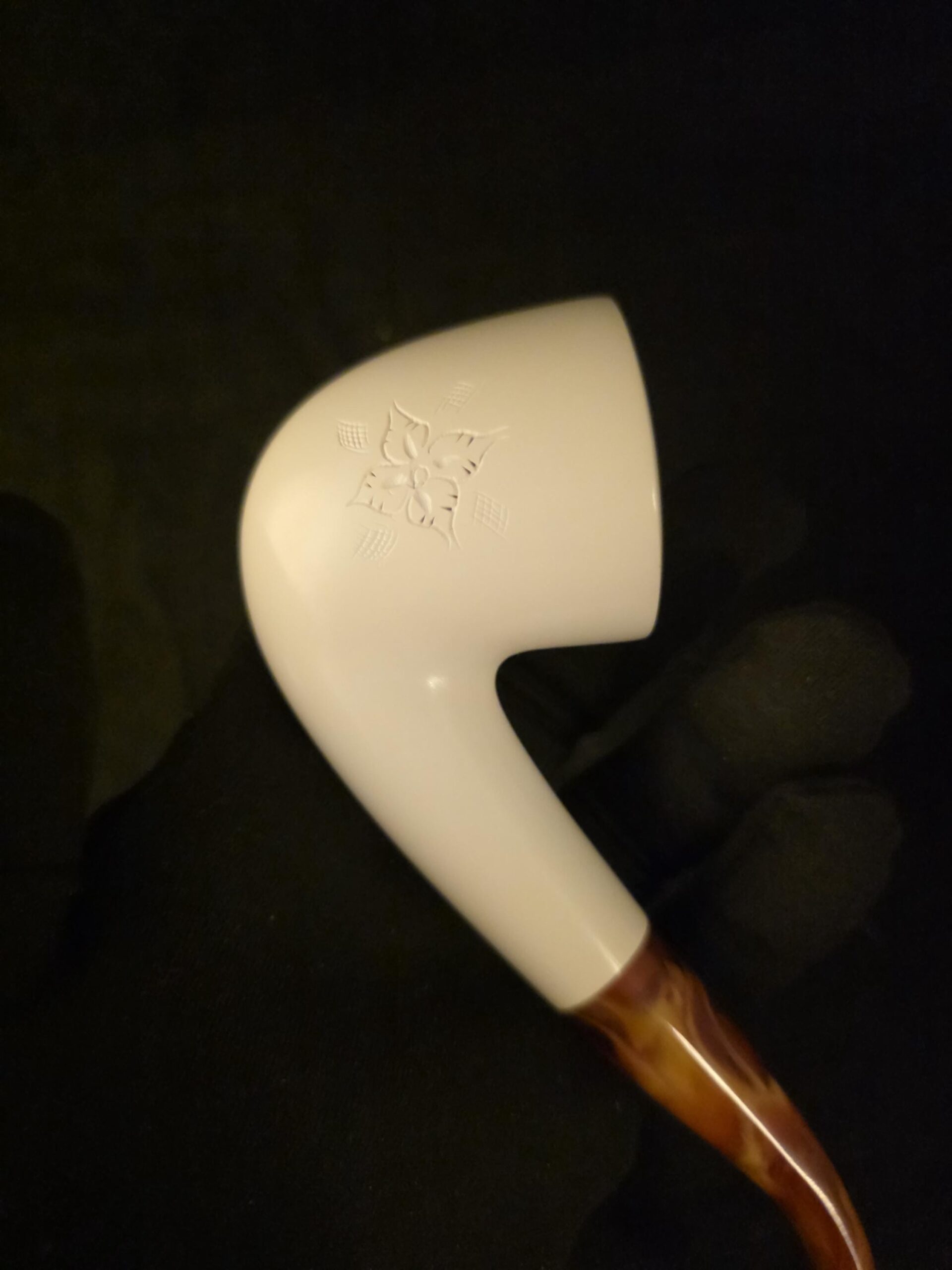 Classic Hand Carved Meerschaum Pipe, Genuine Block Meerschaum Tobacco Pipe, Fitted Case, Handmade in Eskişehir - Image 9