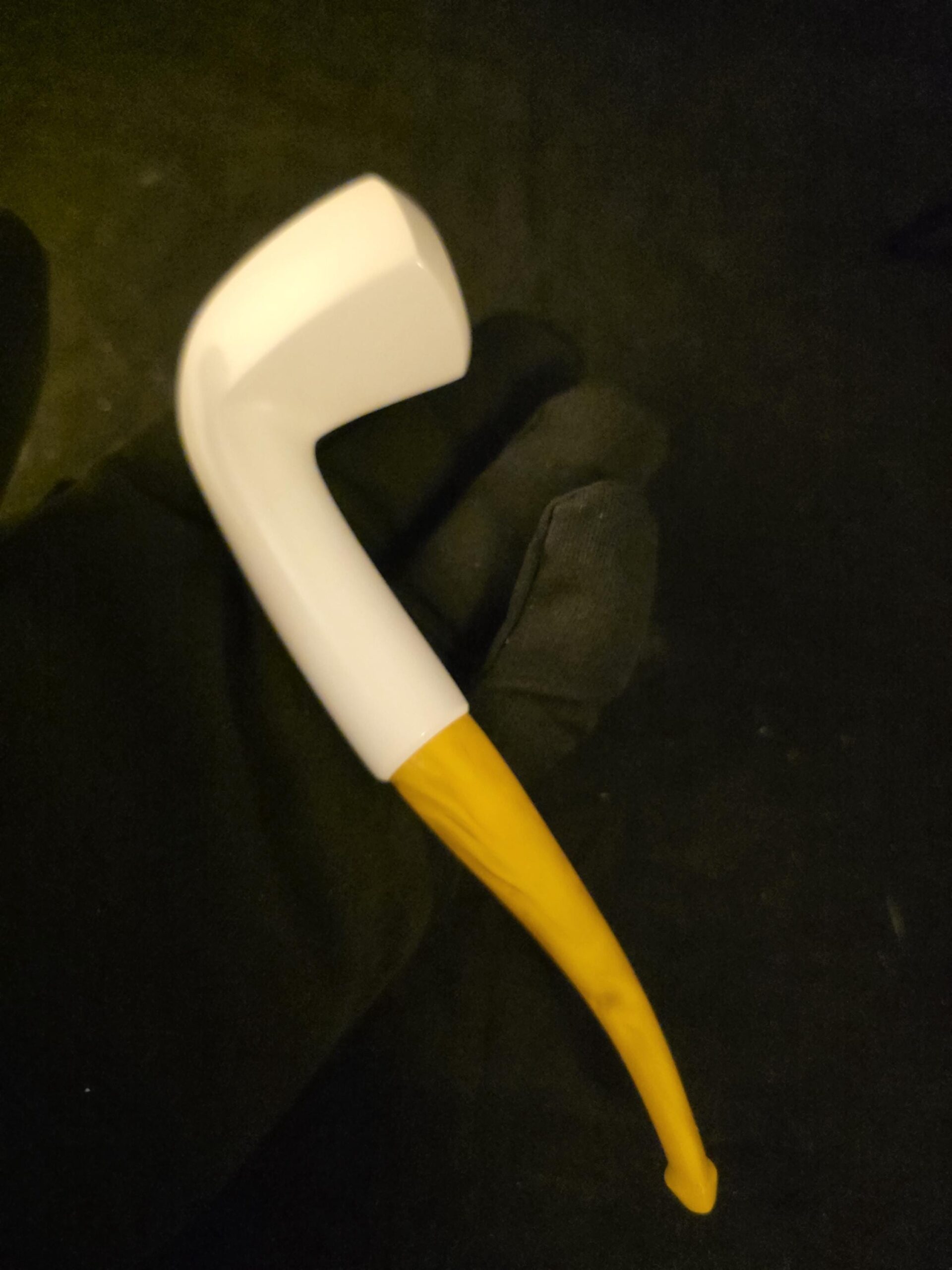 Long Shank Meerschaum Pipe Classic Smooth One Piece Block Fitted Case Handmade Collectible - Image 6
