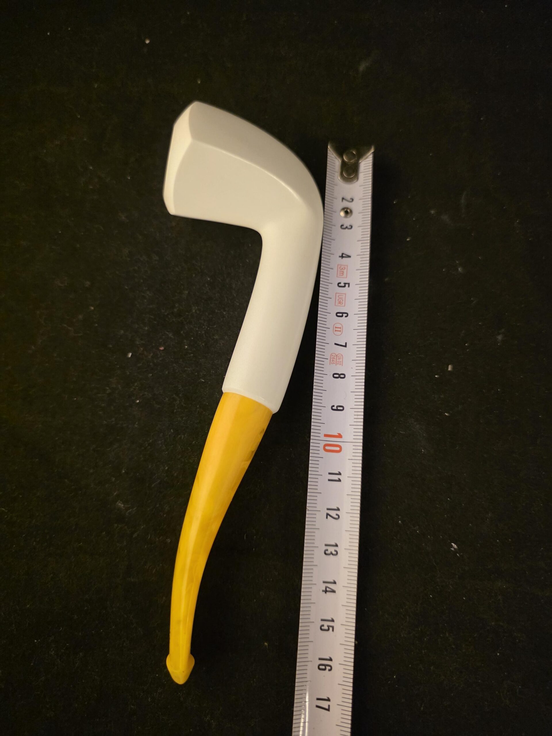 Long Shank Meerschaum Pipe Classic Smooth One Piece Block Fitted Case Handmade Collectible - Image 10