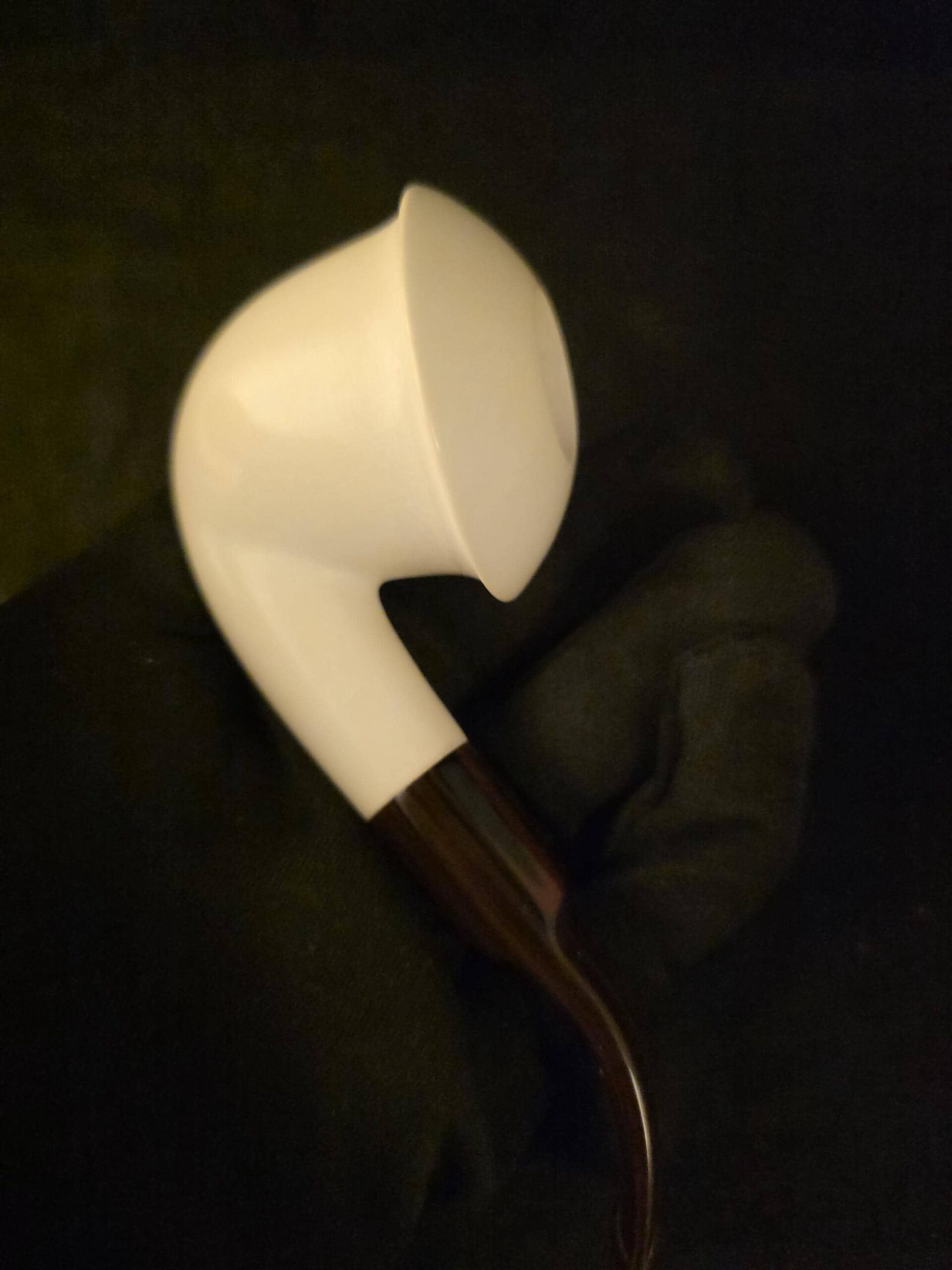 Smooth Calabash Block Meerschaum Pipe – Special Stem – Fitted Case - Image 9