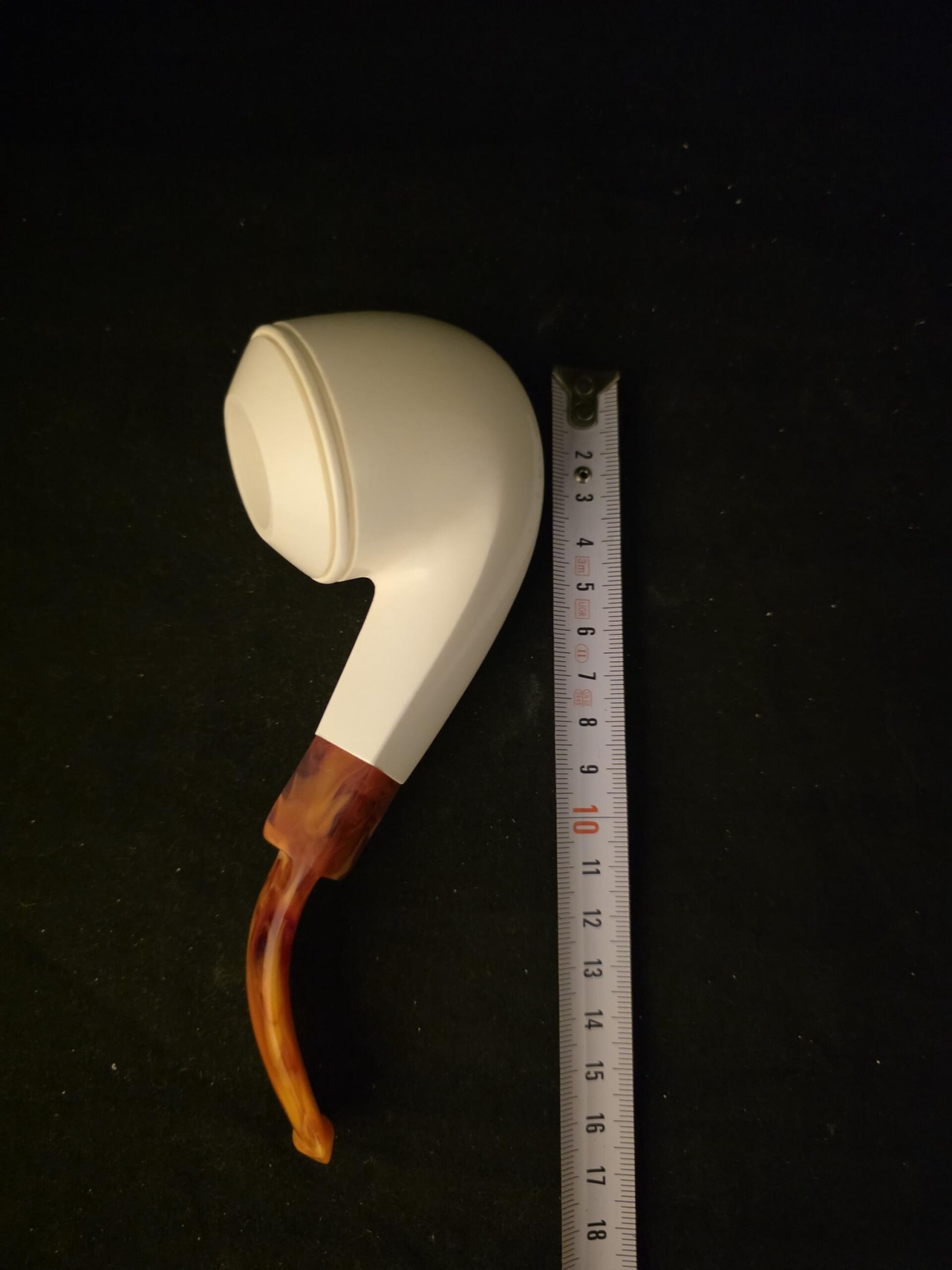 English Bulldog Pipe, Smooth Block Meerschaum, Handmade, Elegant Classic Design, Fitted Case, Worldwide Shipping - Image 8