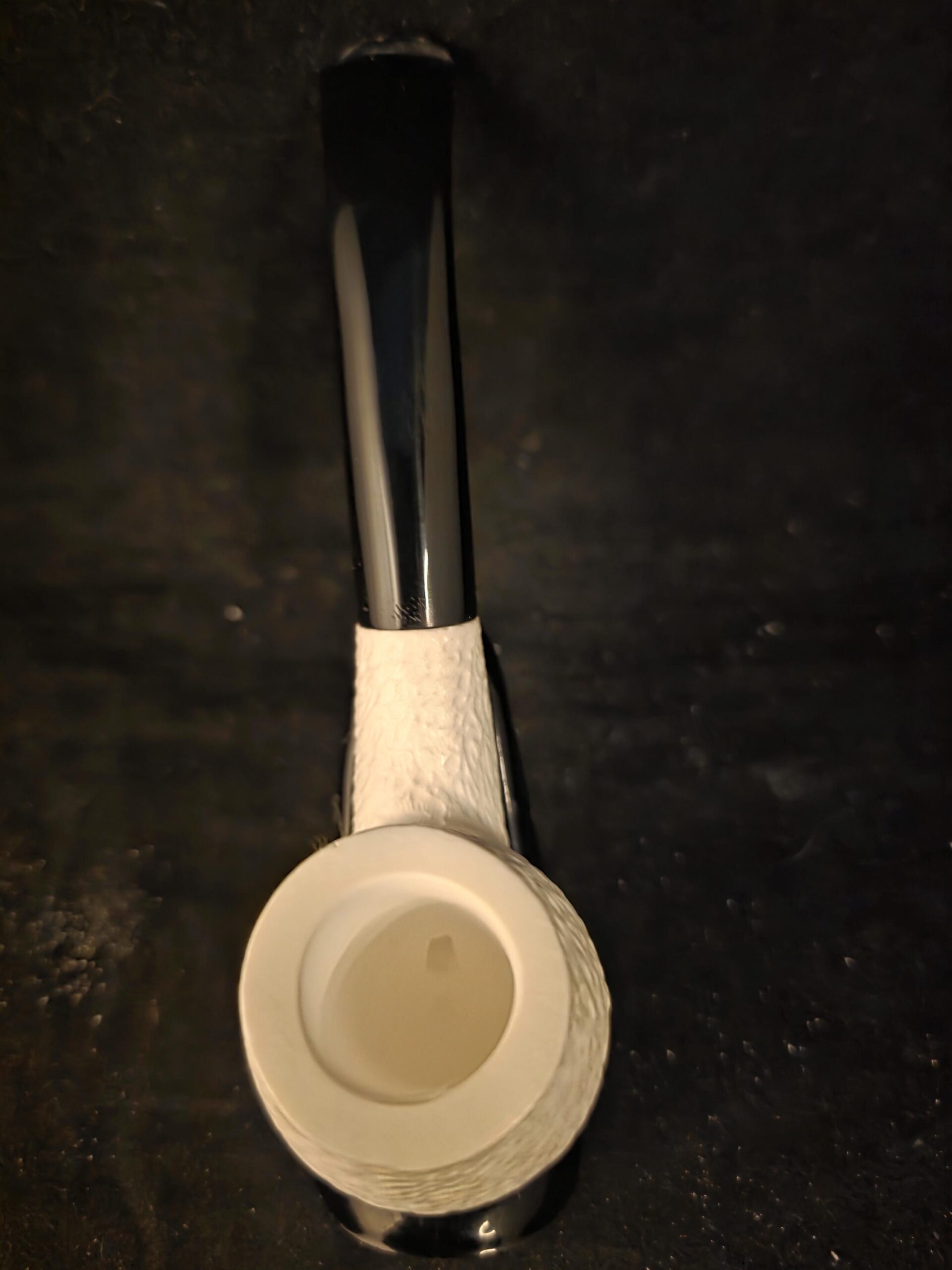 Rustic Design Meerschaum Pipe , Acrylic Stem, Block Meerschaum, - Image 7