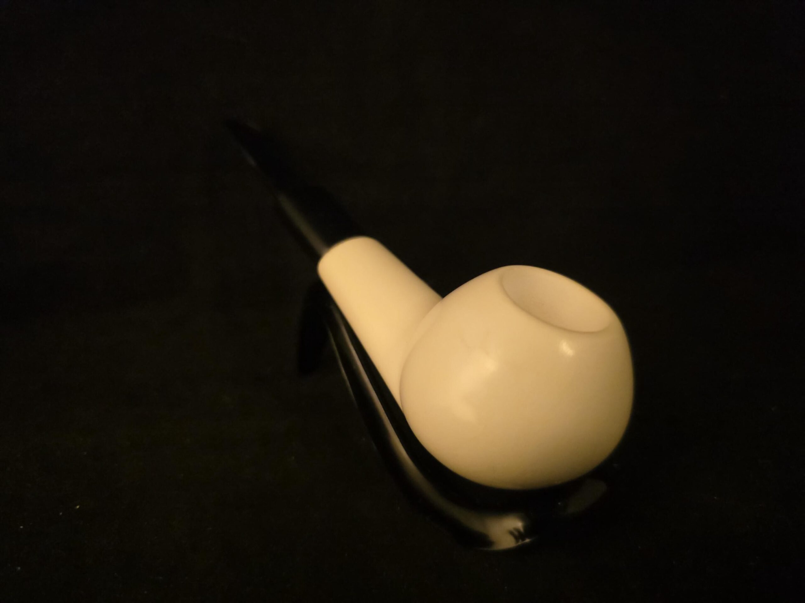 Smooth Apple Meerschaum Pipe , Block Meerschaum, Gift For Him, Fitted Case - Image 2