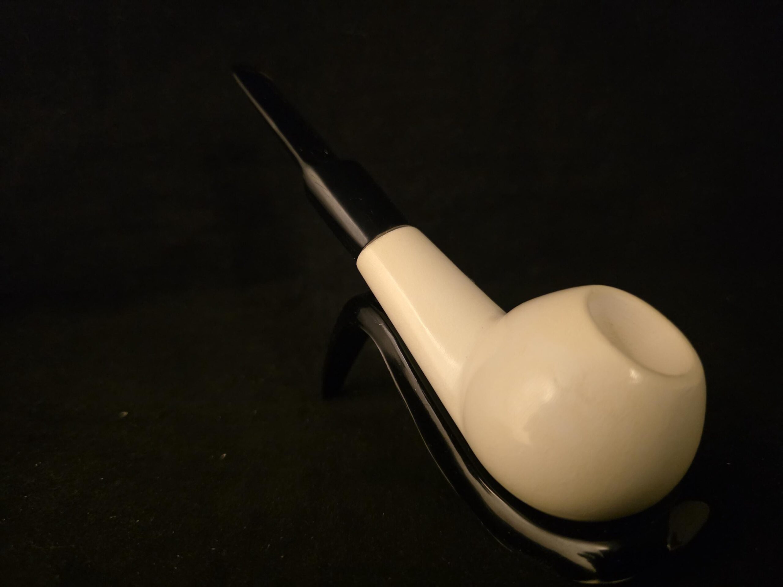 Smooth Apple Meerschaum Pipe , Block Meerschaum, Gift For Him, Fitted Case - Image 6