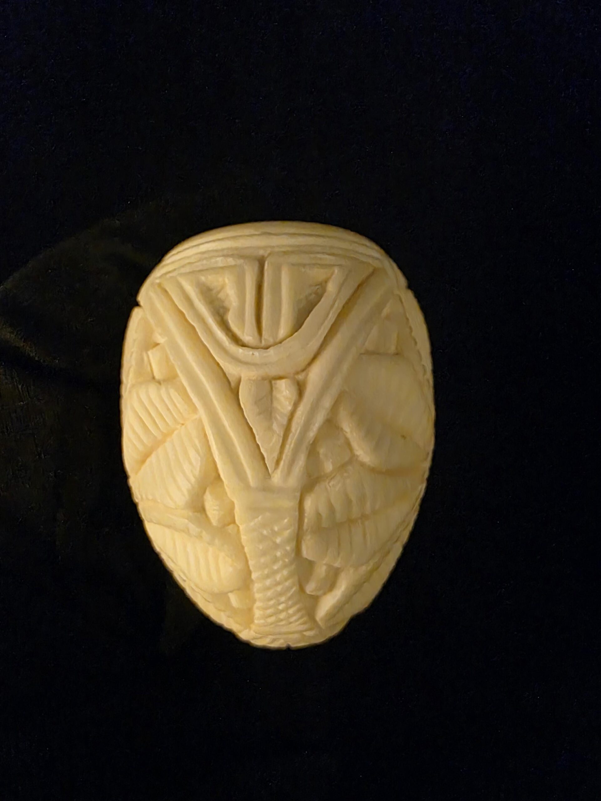 Special Floral Relief Work Meerschaum Pipe, Block Meerschaum, Gift For Him, Acrylic Stem - Image 9