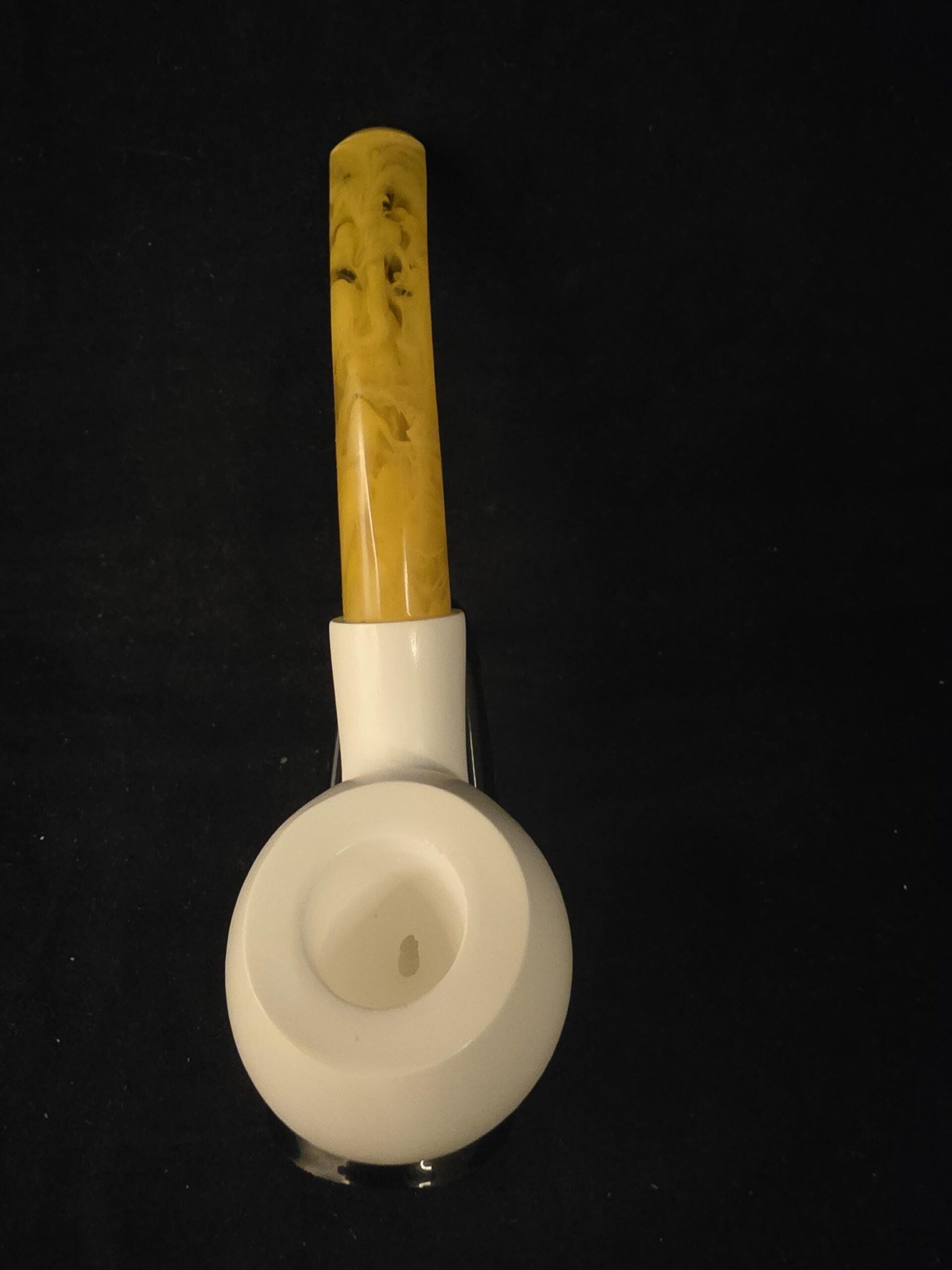 Smooth Apple Meerschaum Pipe, ,Fitted Case,Block Meerschaum,Gift for Him - Image 2