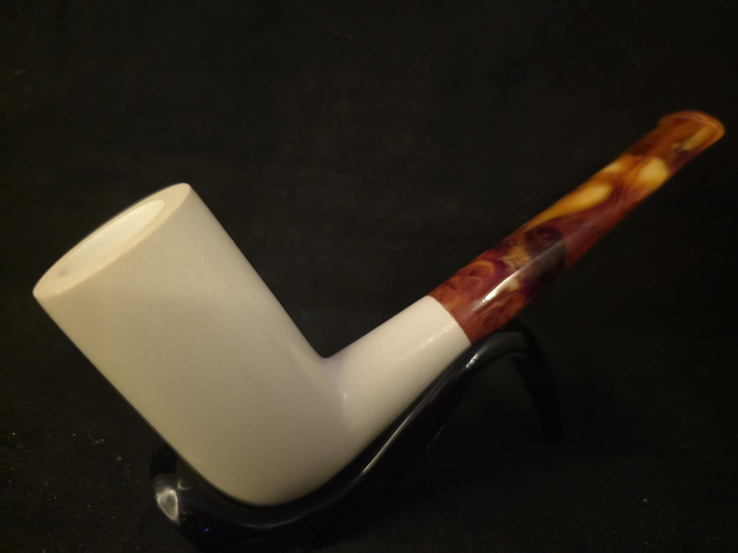 Deep Bowl Smooth Billard Meerschaum Pipe, Fitted Case, Block Meerschaum Pipe - Image 8