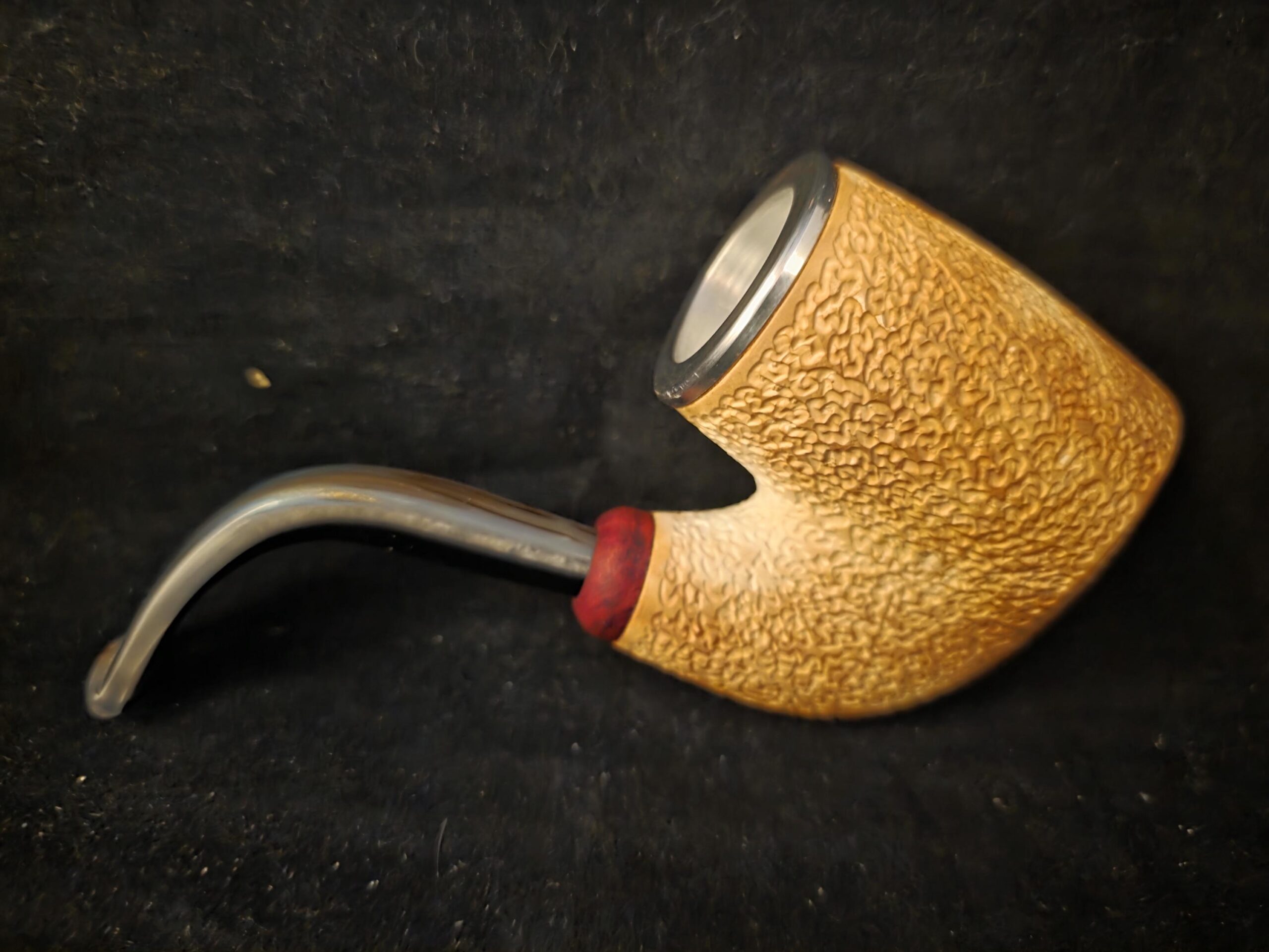 Hungarian & Oom Paul Smooth Meerschaum Pipe, Fitted Case, Block Meerschaum Pipe, Briar Ring,Special Push and Pull stem System - Image 8