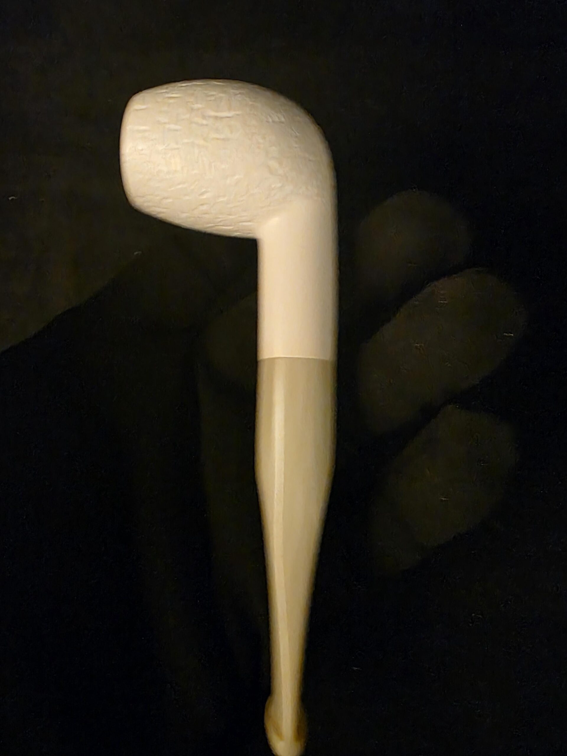 Depicted Classic Meerschaum Pipe, Block Meerschaum Fitted Case, Special Stem Design - Image 7