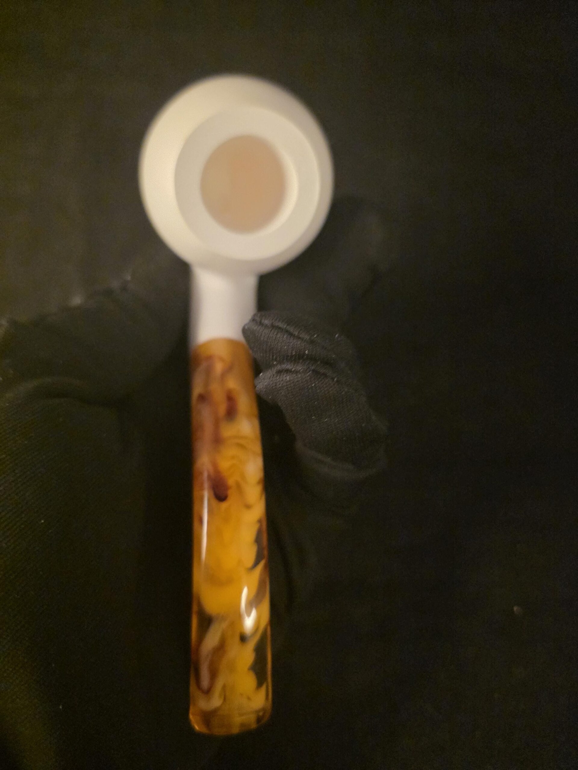 Smooth Apple Design Meerschaum Pipe, Block Meerschaum, Fitted Case - Image 8