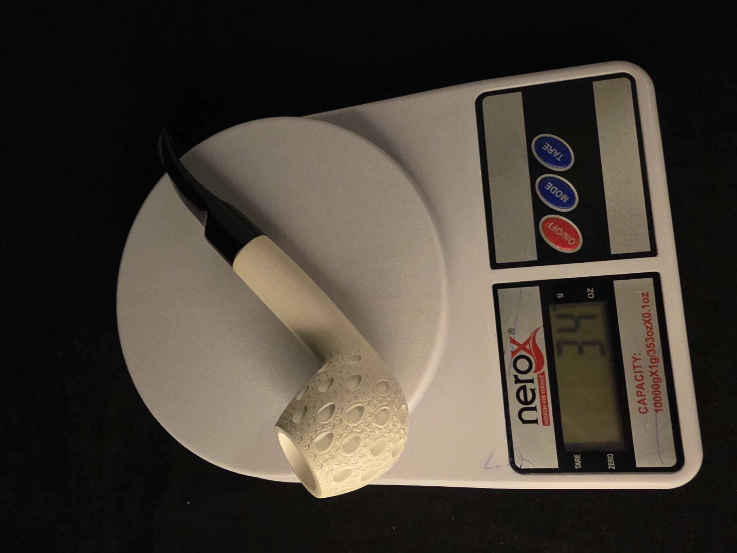 Depicted Apple Meerschaum Pipe, Fitted Case, Block Meerschaum, Seafoam, made in Eskisehir - Image 10