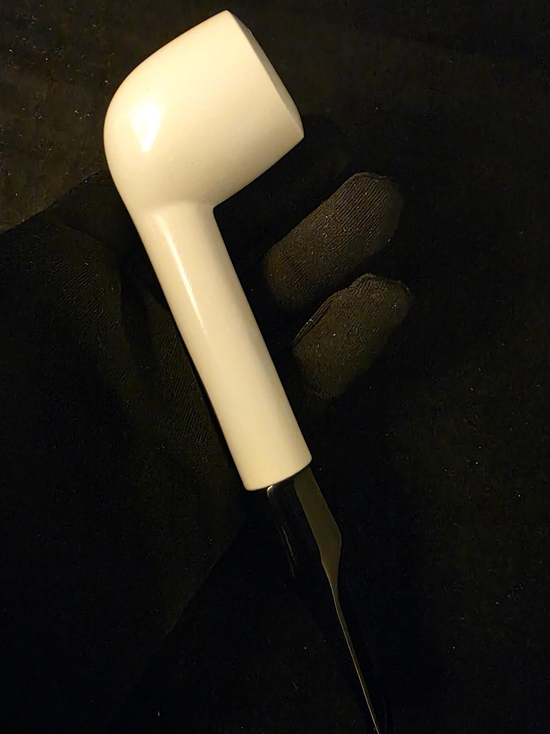Classic Smooth Billard Meerschaum Pipe, Fitted Case, Block Meerschaum, Seafoam, Turkish Meerschaum - Image 9