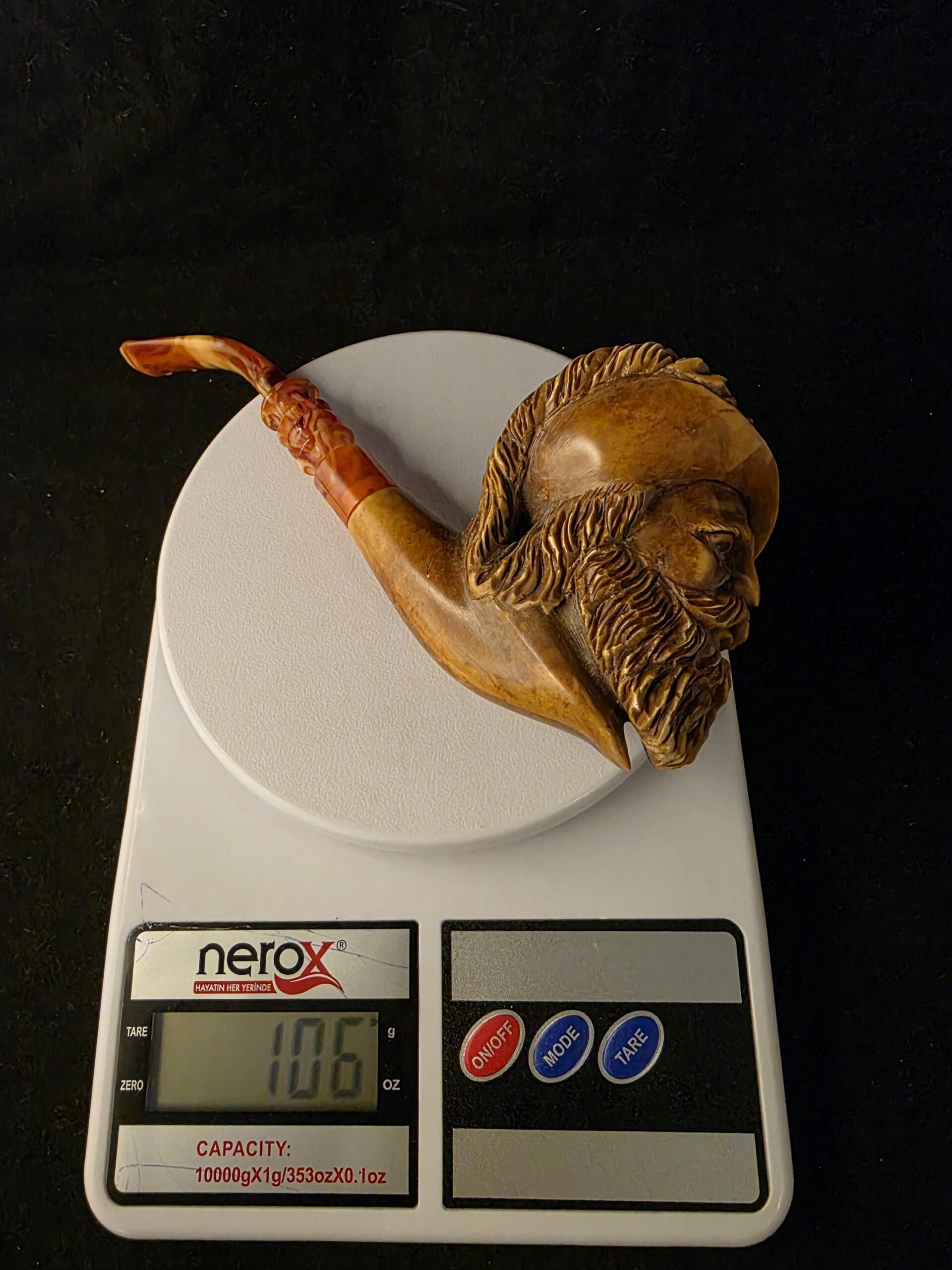 The Knight Figural Meerschaum Pipe, Fitted Case, Block Meerschaum, Seafoam, Turkish Meerschaum, Made in Eskisehir - Image 7