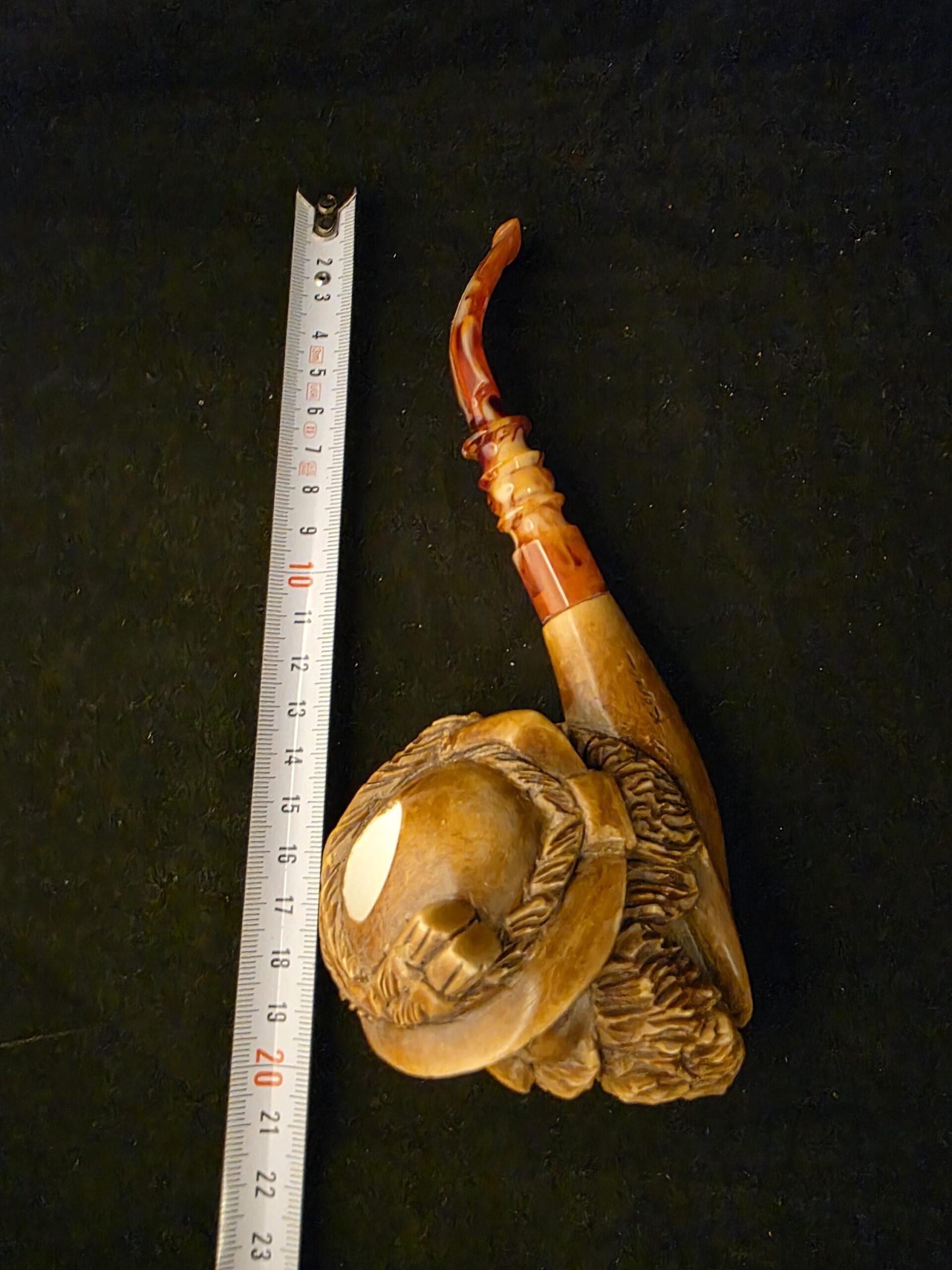 The Knight Figural Meerschaum Pipe, Fitted Case, Block Meerschaum, Seafoam, Turkish Meerschaum, Made in Eskisehir - Image 8