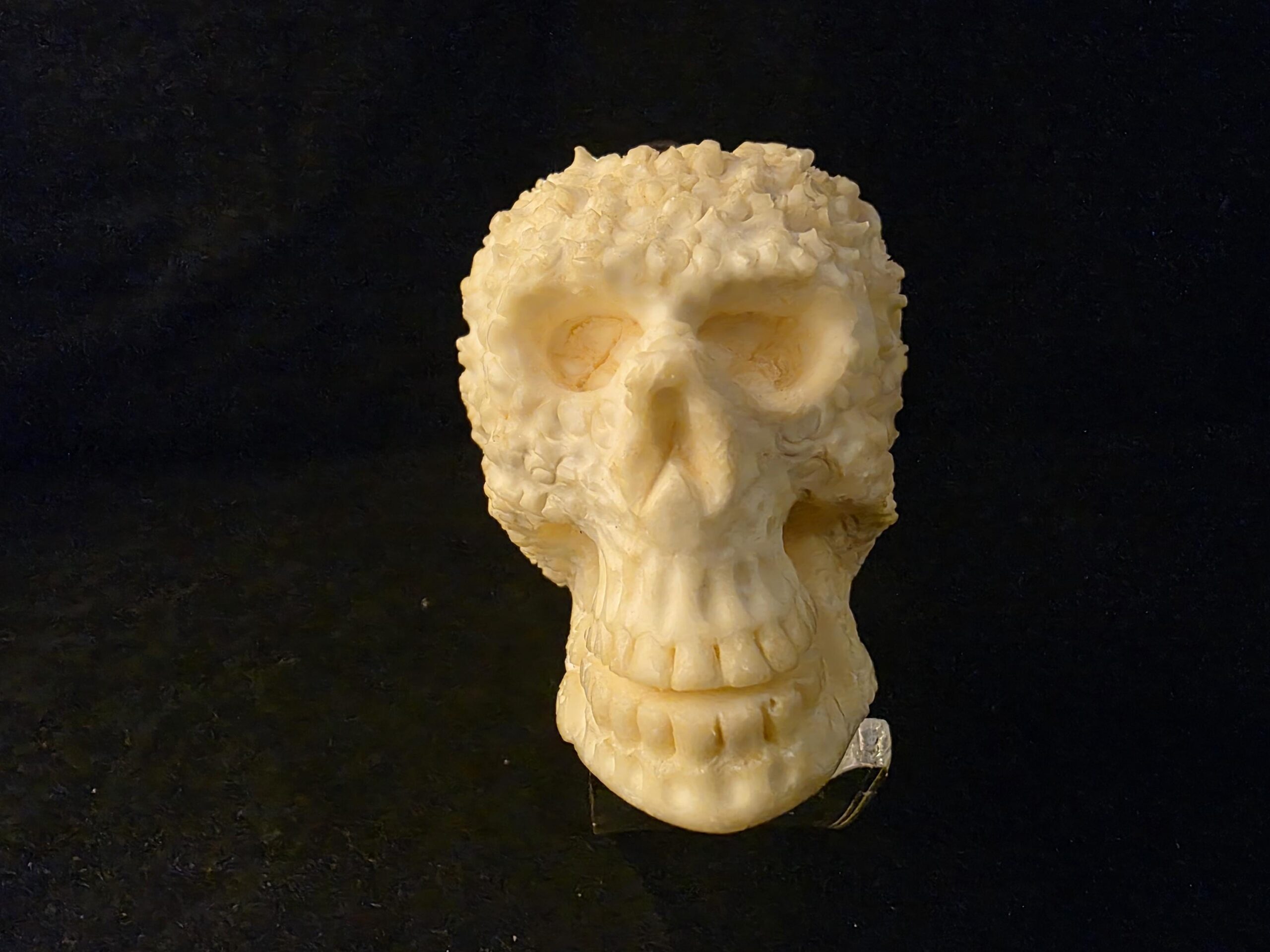 Rustic Style Skull Design Meerschaum Pipe, Fitted Case, Block Meerschaum, Turkish Meerschaum,Sea Foam - Image 7