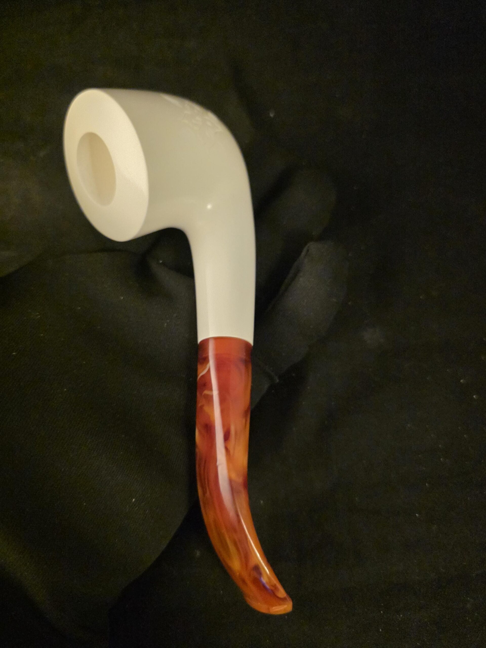 Classic Hand Carved Meerschaum Pipe, Genuine Block Meerschaum Tobacco Pipe, Fitted Case, Handmade in Eskişehir - Image 6