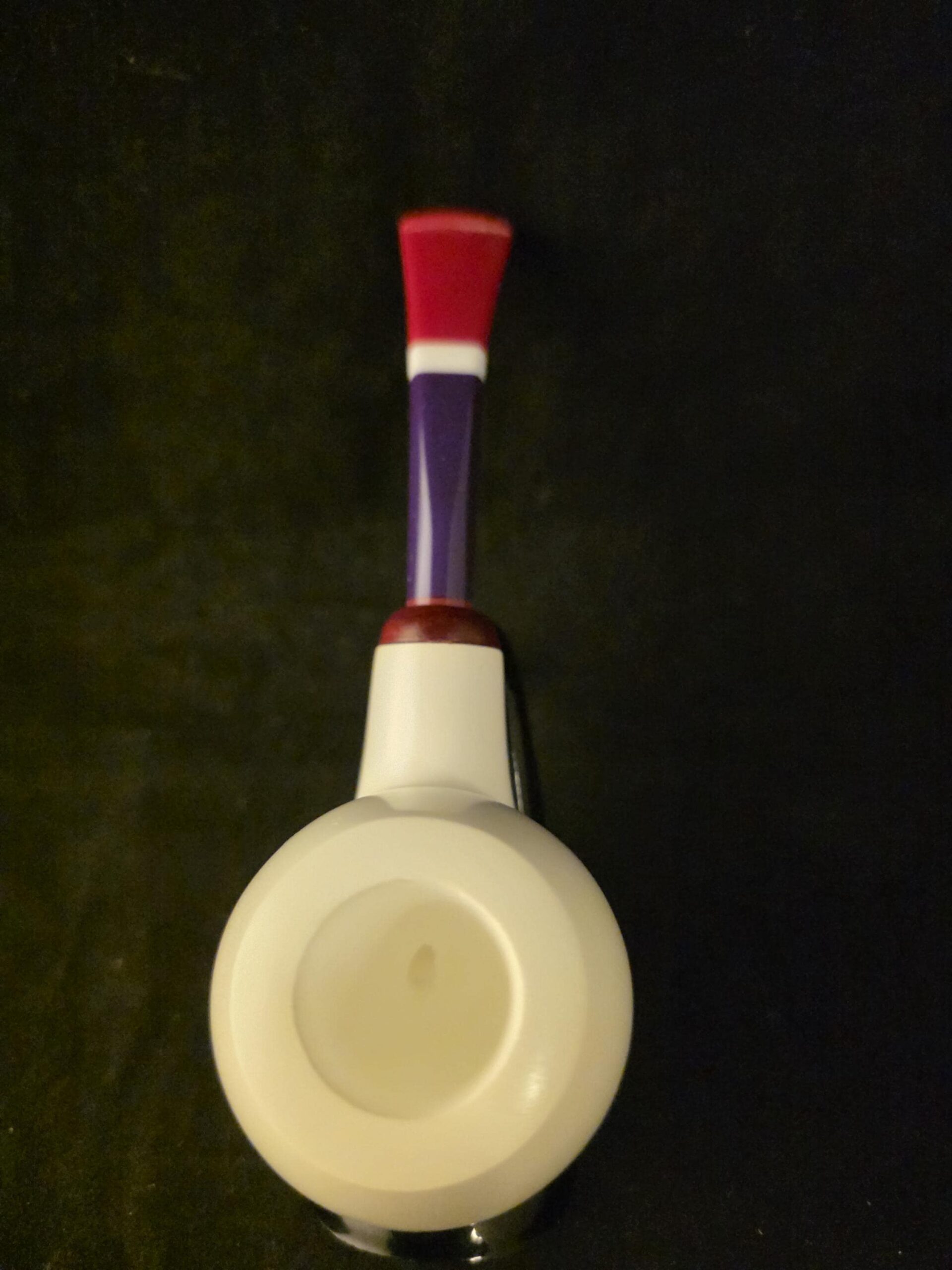 Smooth Apple Meerschaum Pipe, Unique Color Stem, Genuine Block, Fitted Case, Handmade Collectible - Image 3