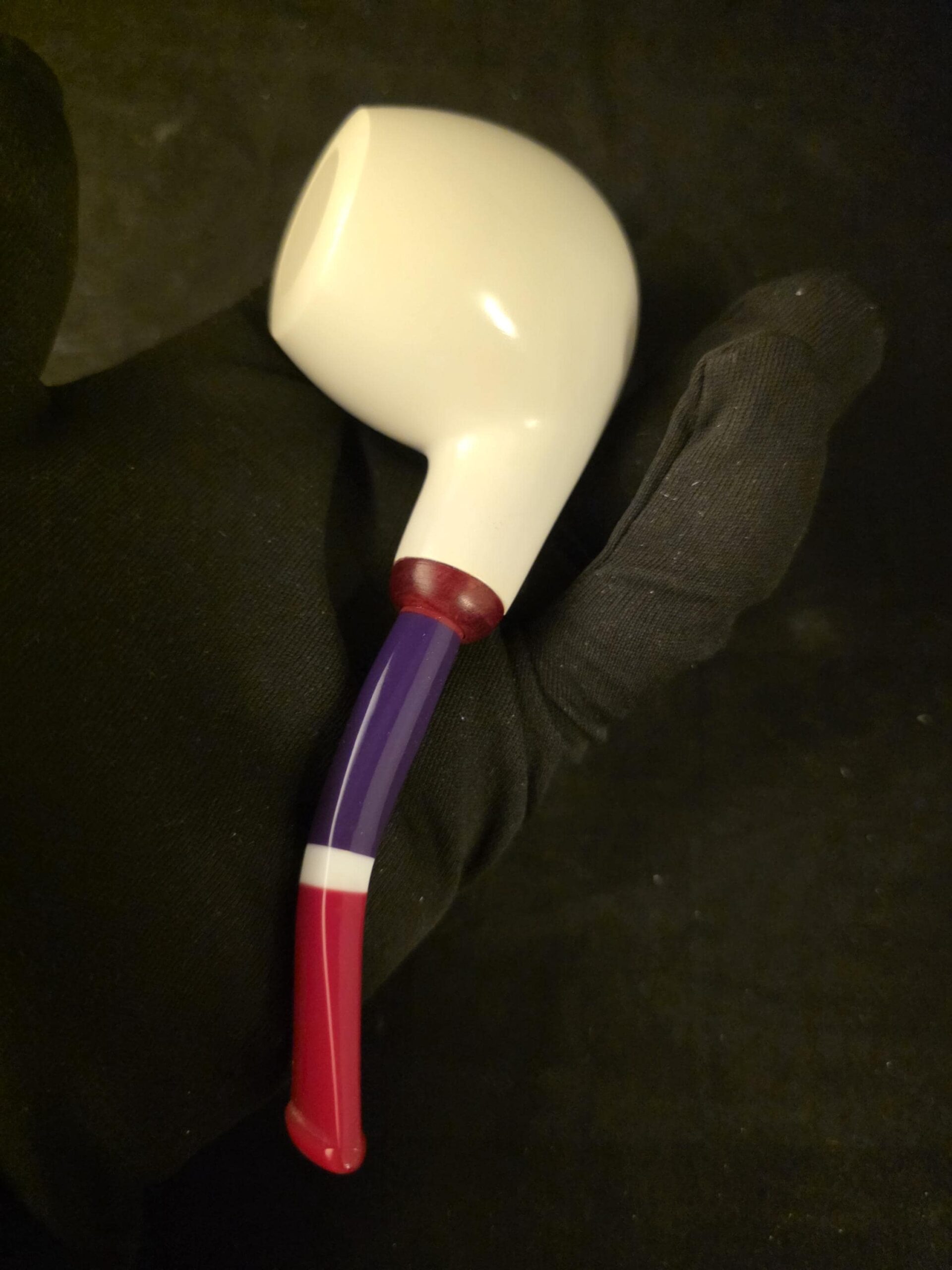 Smooth Apple Meerschaum Pipe, Unique Color Stem, Genuine Block, Fitted Case, Handmade Collectible - Image 10