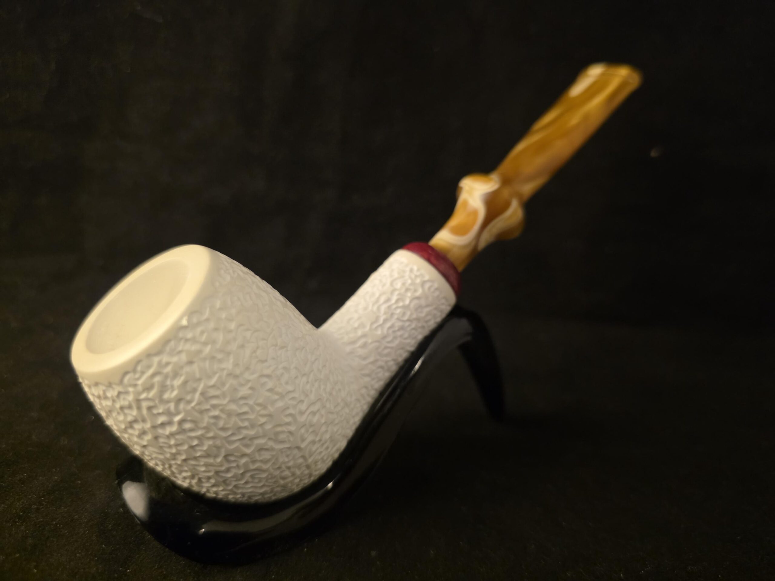 Rustic Apple – Block Meerschaum Pipe - Image 3