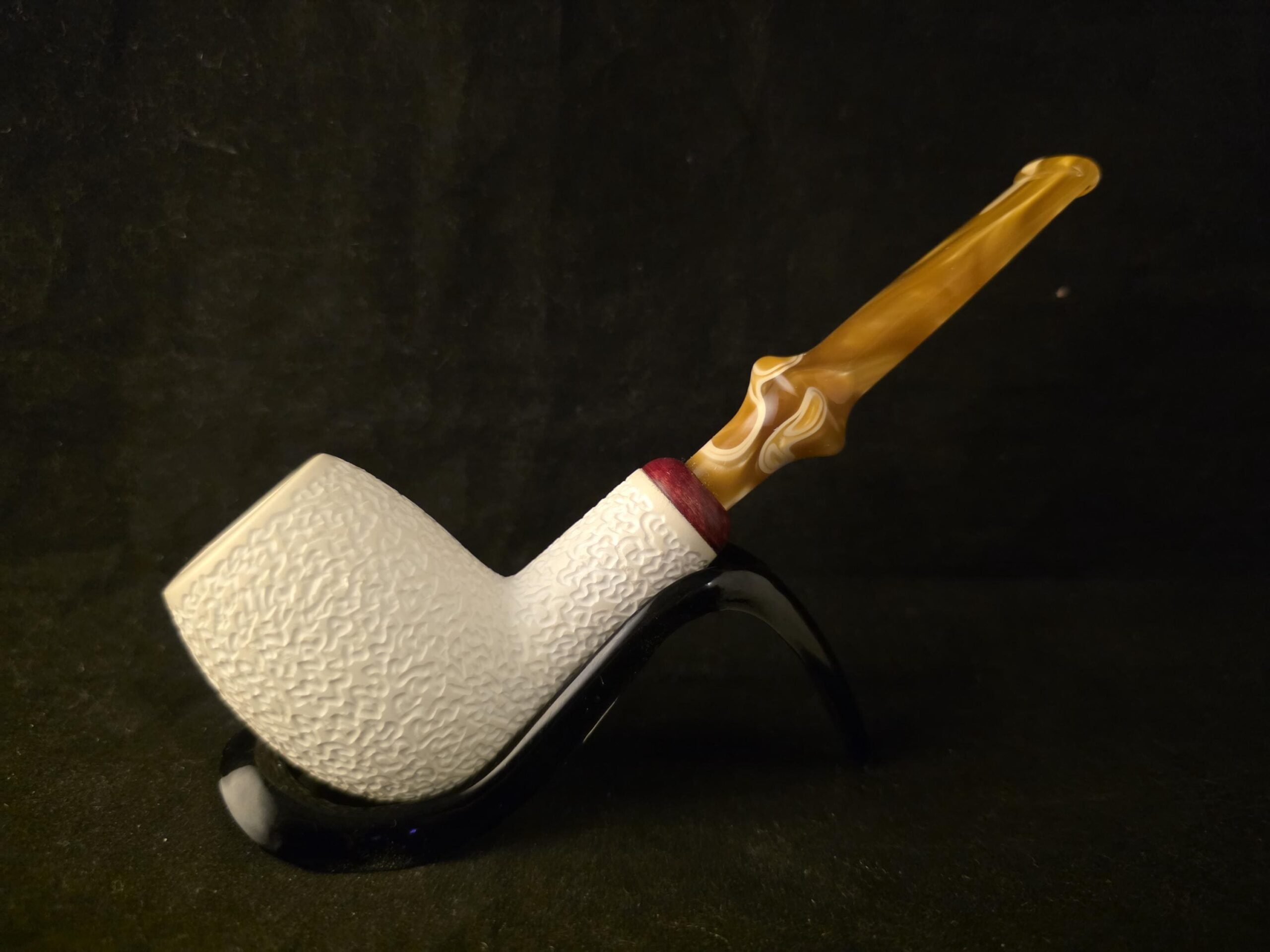 Rustic Apple – Block Meerschaum Pipe - Image 4