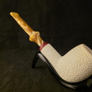 Rustic Apple – Block Meerschaum Pipe