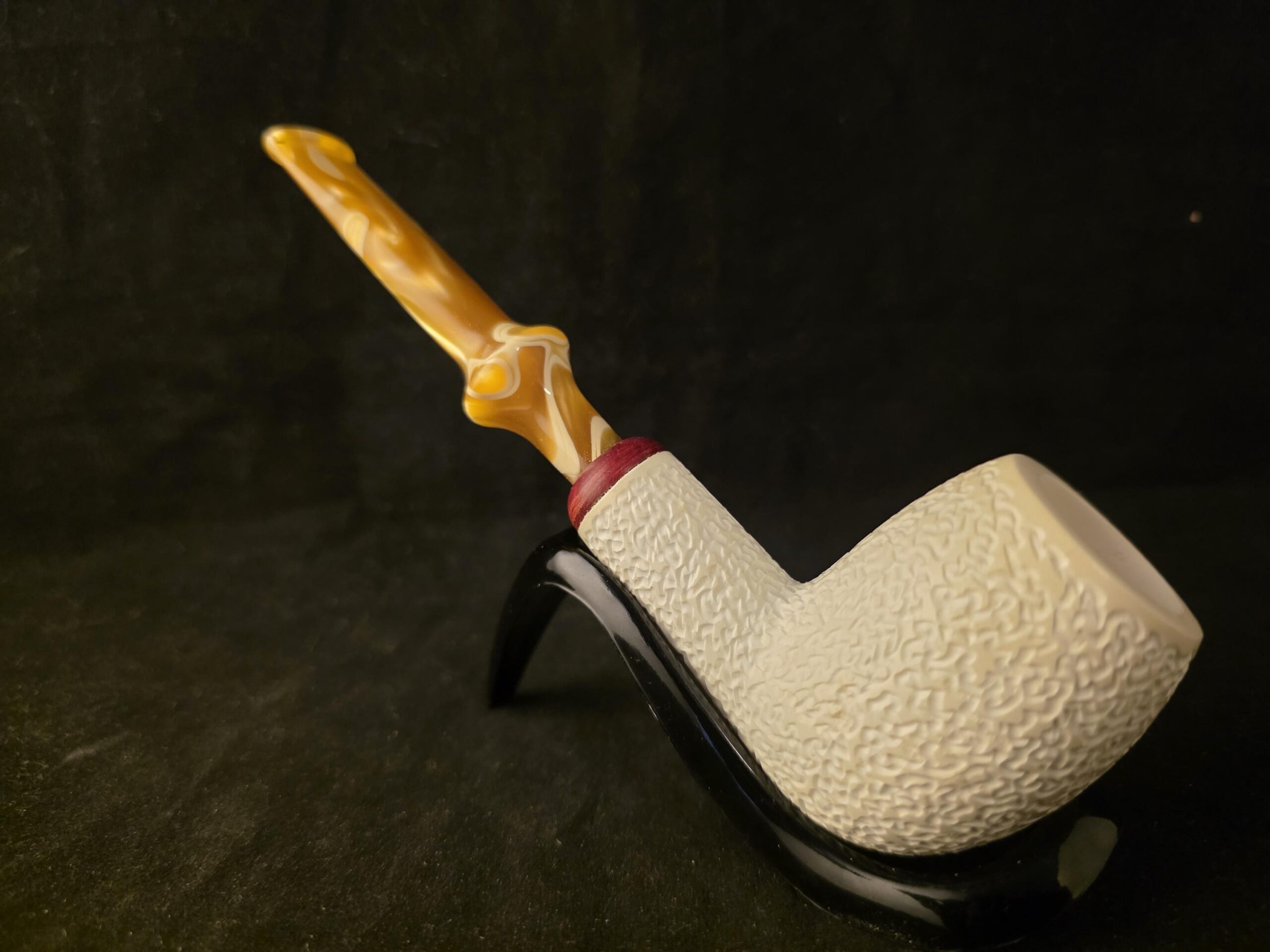 Rustic Apple – Block Meerschaum Pipe